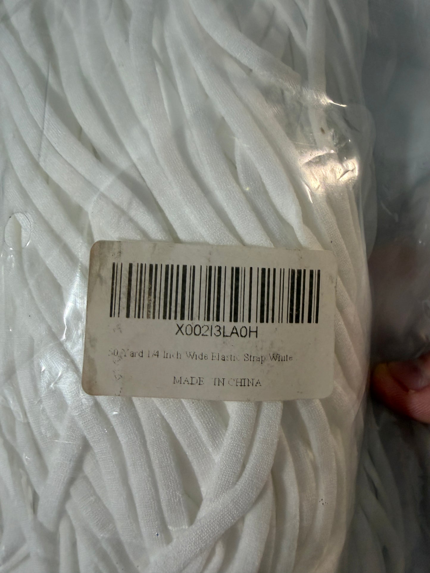 White Elastic Strap for Sewing and Crafts - photo 2