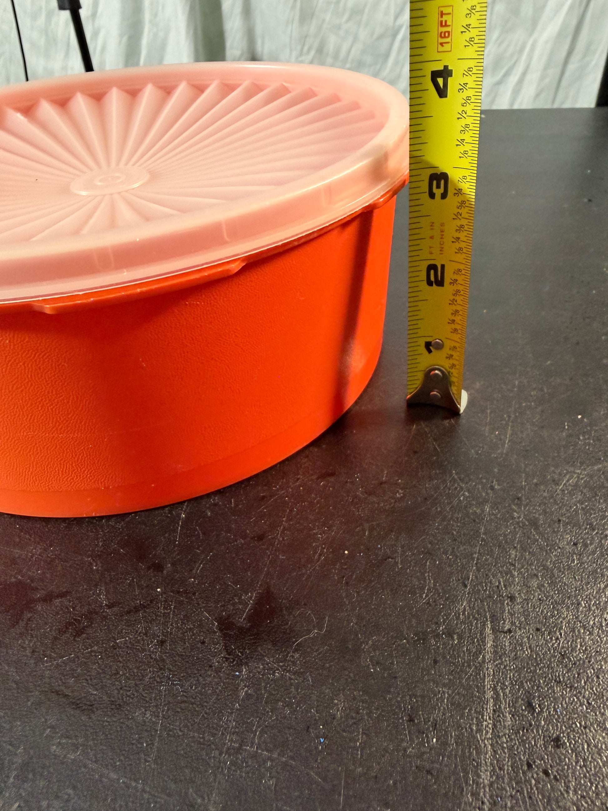 Tupperware Orange Bowl with Lid - photo 6