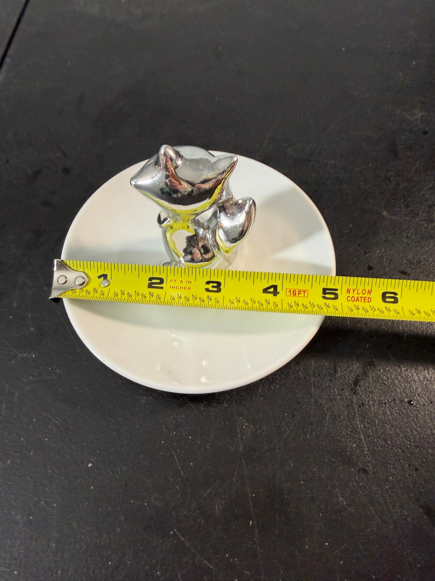 Ceramic Fox Figurine with Trinket Plate - photo 8