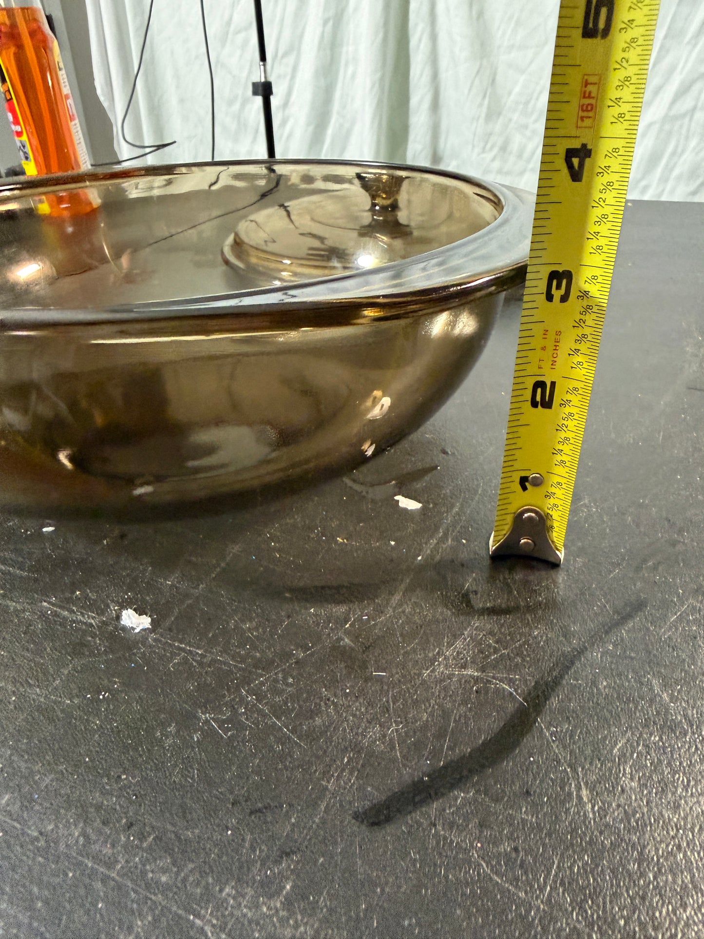 Pyrex Amber Glass Casserole Dish with Lid 2.5 Quart - photo 7