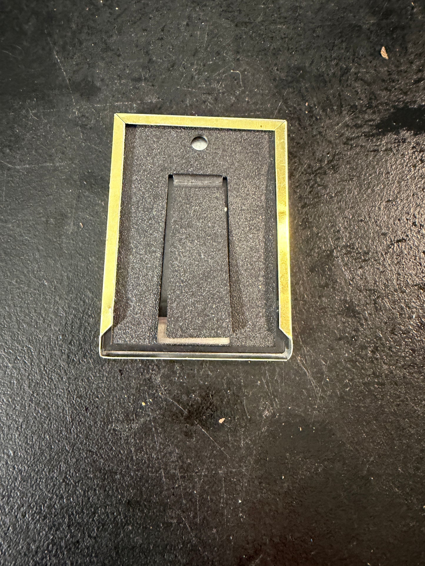 Miniature Black and Gold Picture Frame Brass - photo 2