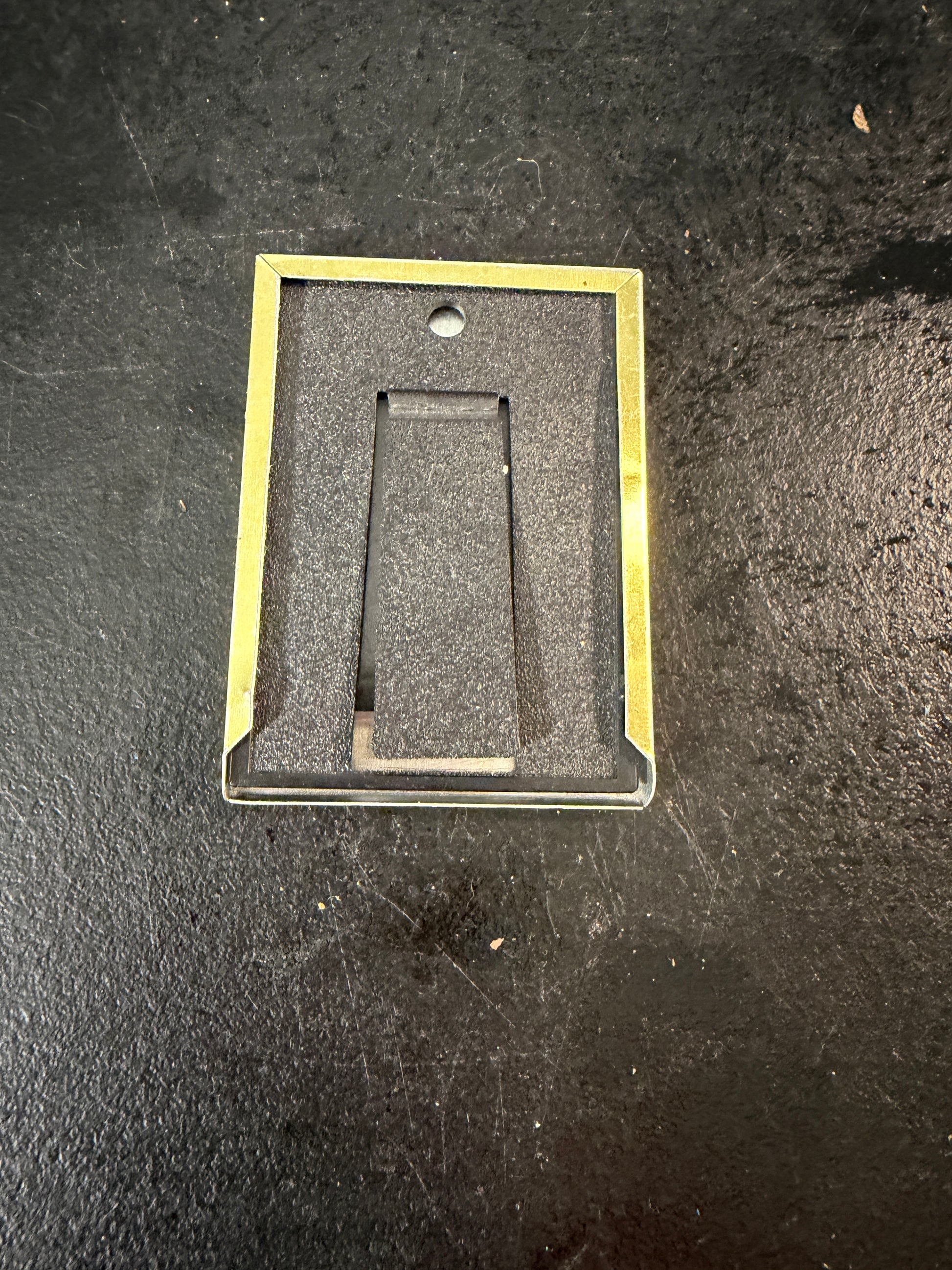 Miniature Black and Gold Picture Frame Brass - photo 2
