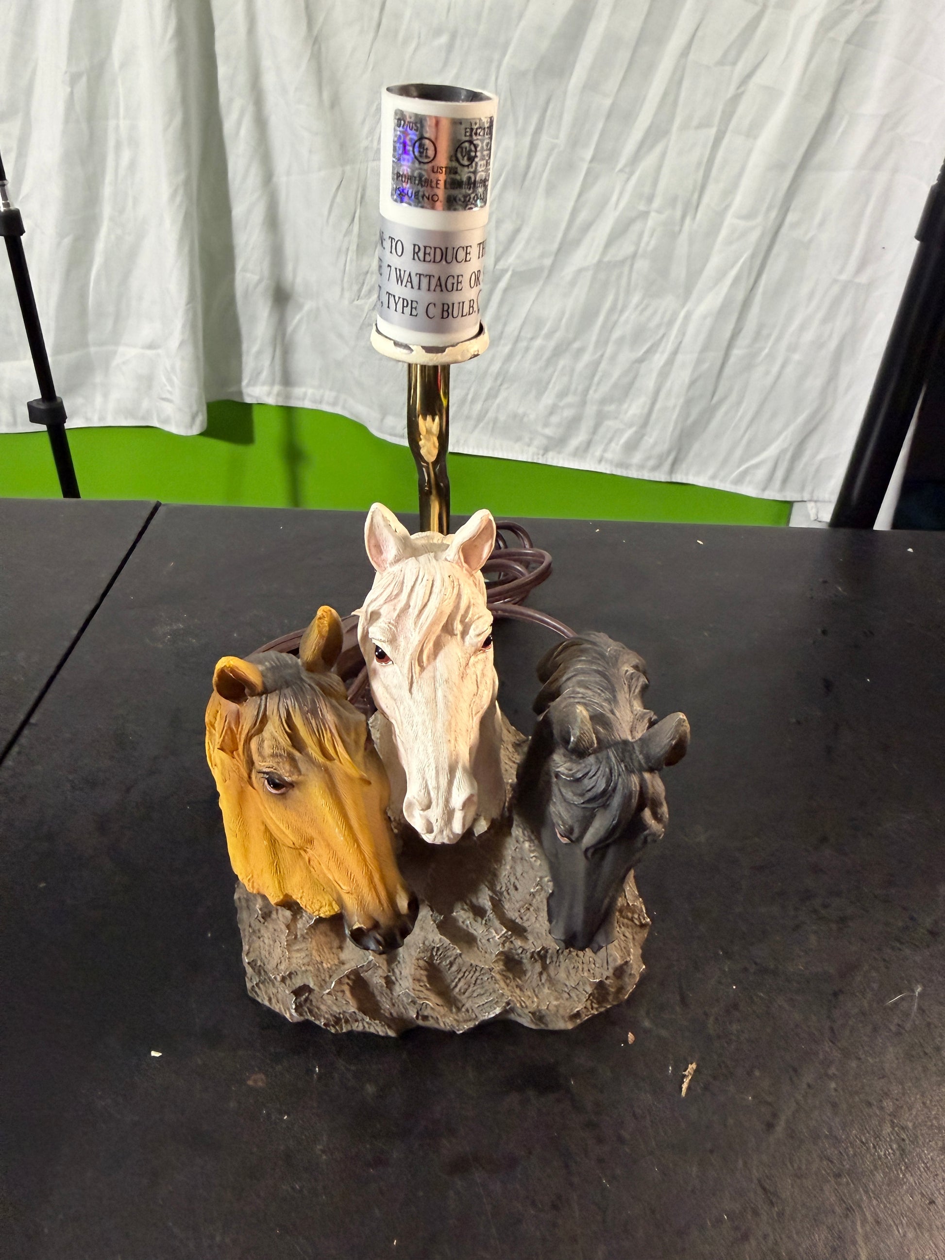 Horse Head Lamp by Youngs Incorporated