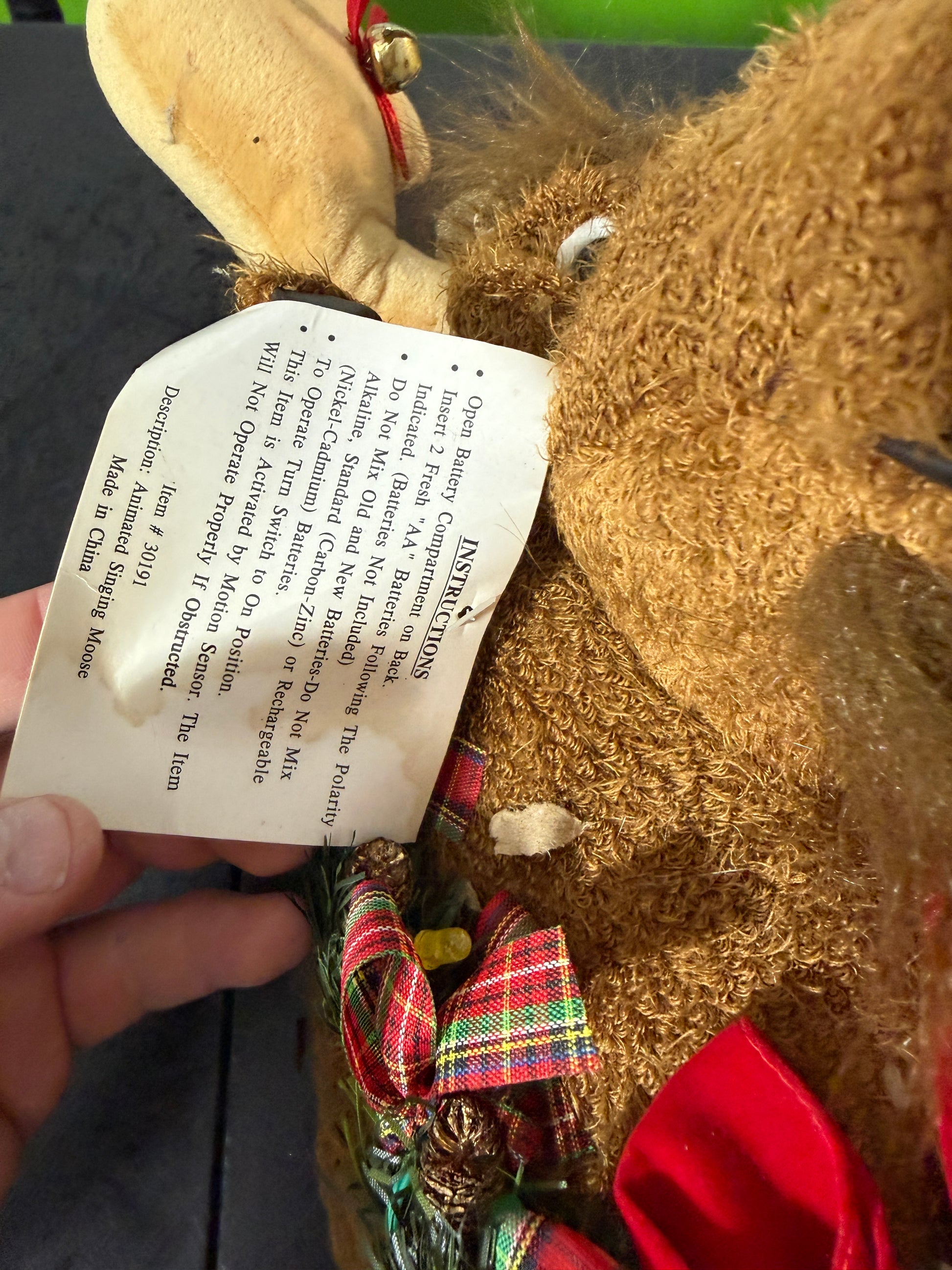 Animated Singing Moose Plush Toy - photo 2