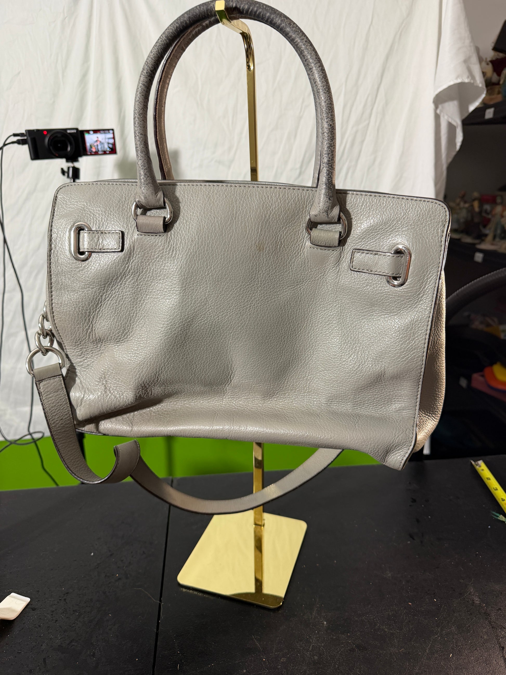 Michael Kors Gray Leather Handbag - photo 9