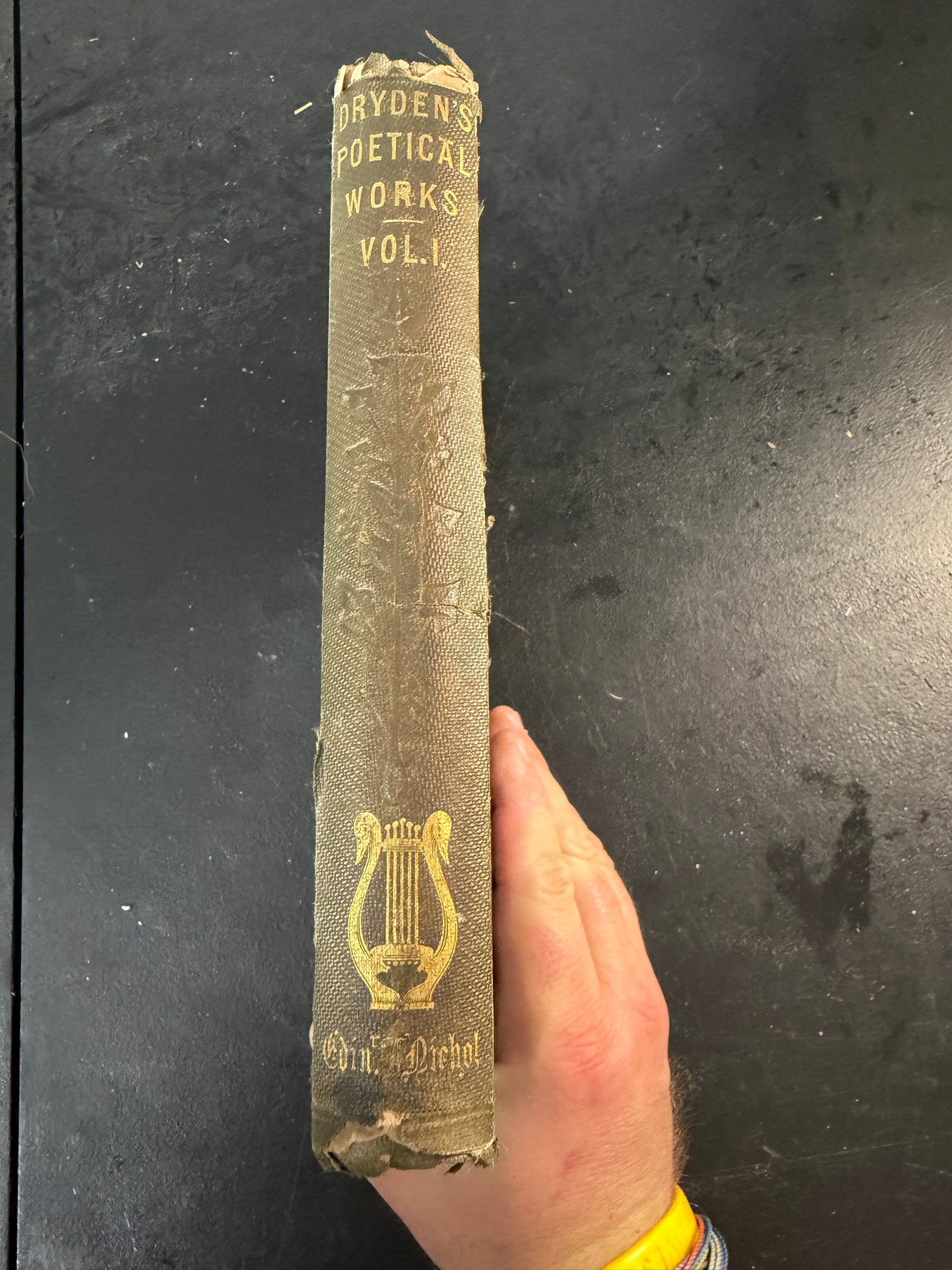 John Dryden The Poetical Works of John Dryden Volume I Hardcover Book 1854 James Nichol - photo 2