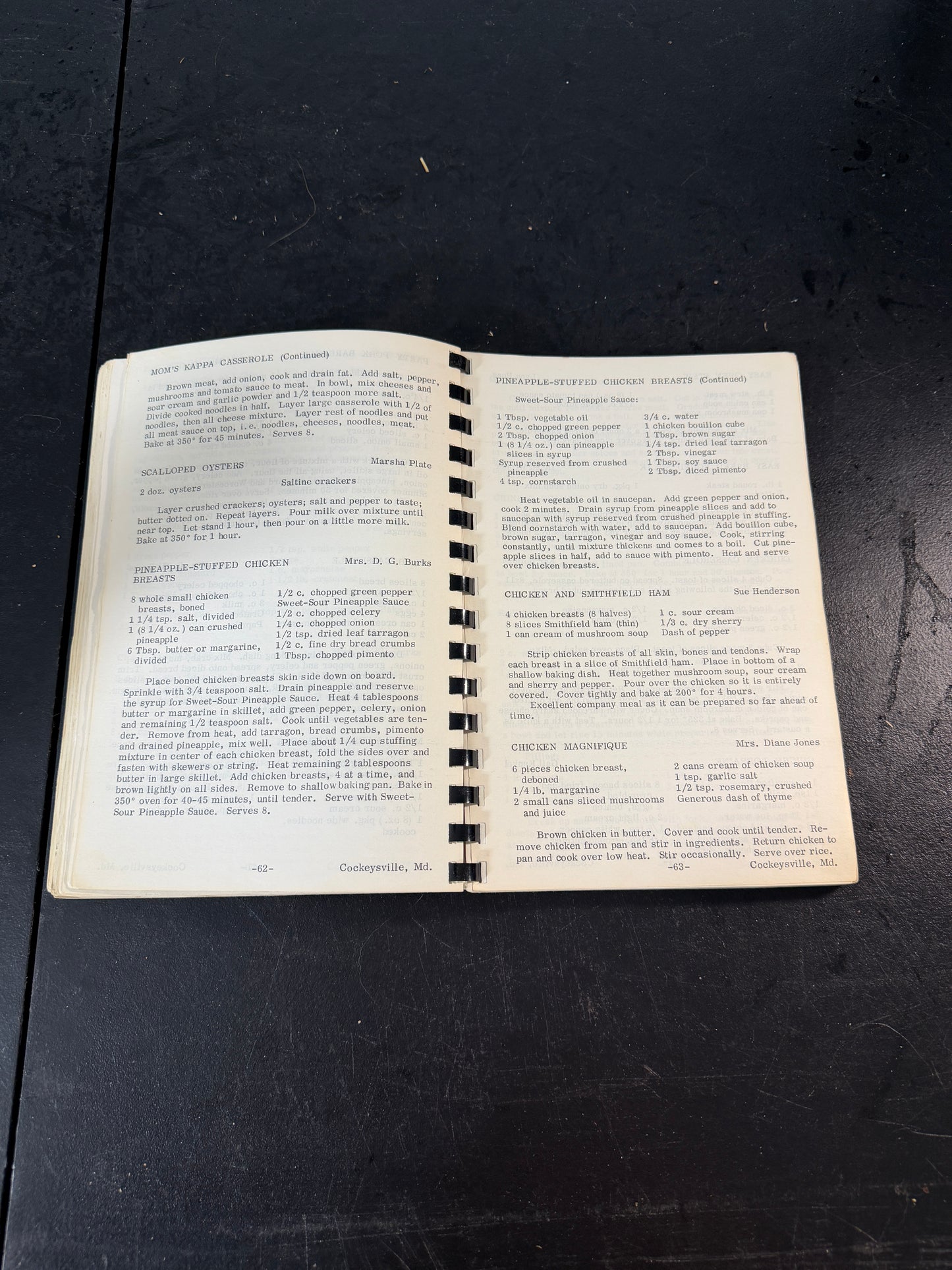 Springdale Women's Club Springdale's Favorite Recipes Cookbook 1976 - photo 8
