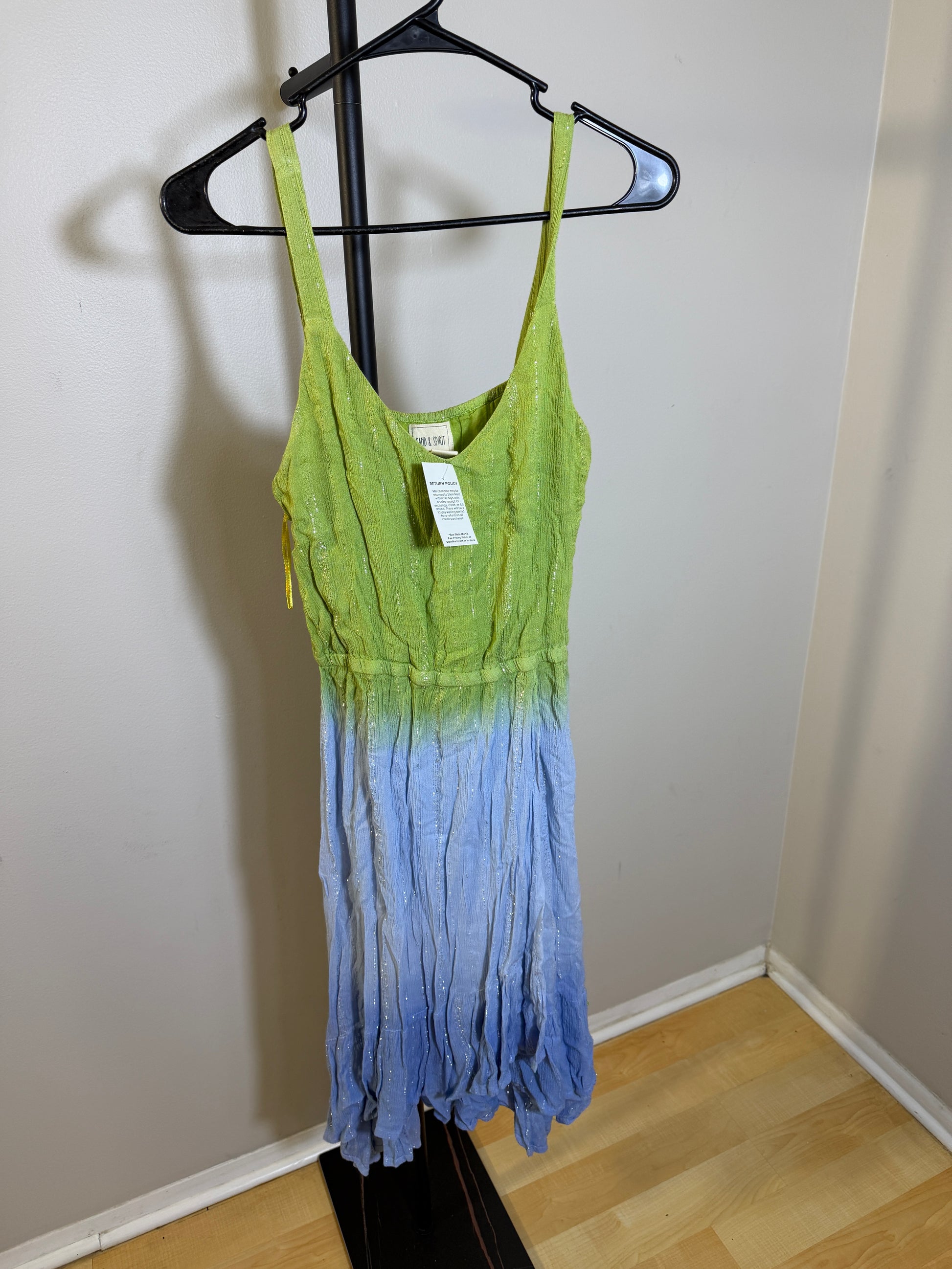Sand & Spirit Medium Dress Green Blue Ombre M