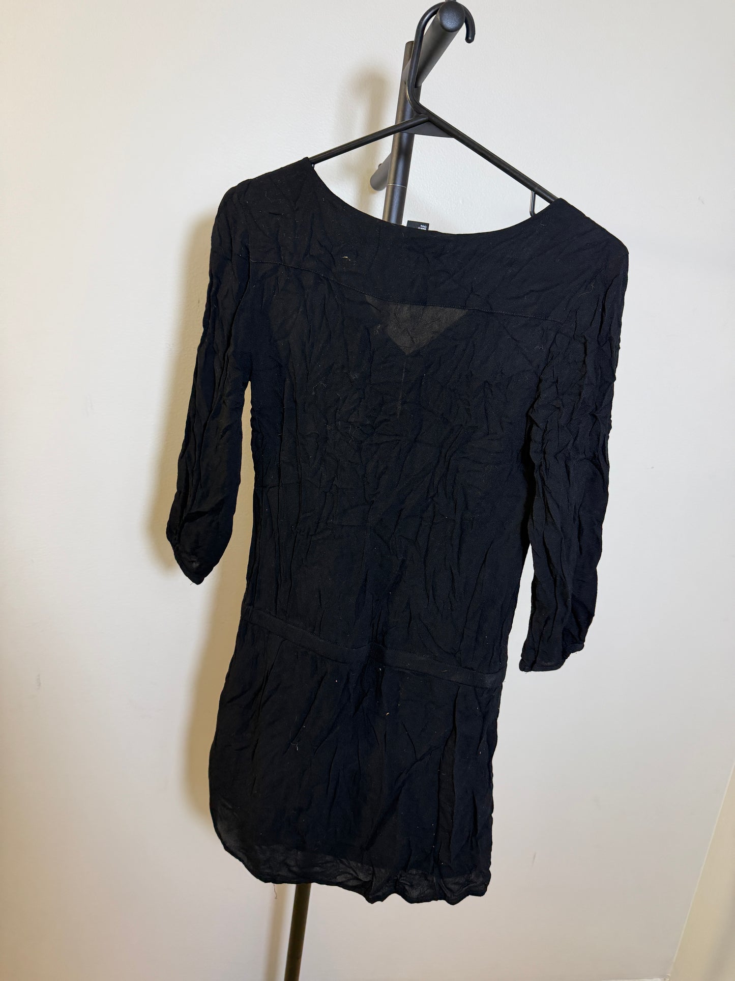 H&M Women's Dress Size 2 Black Crinkled - photo 5