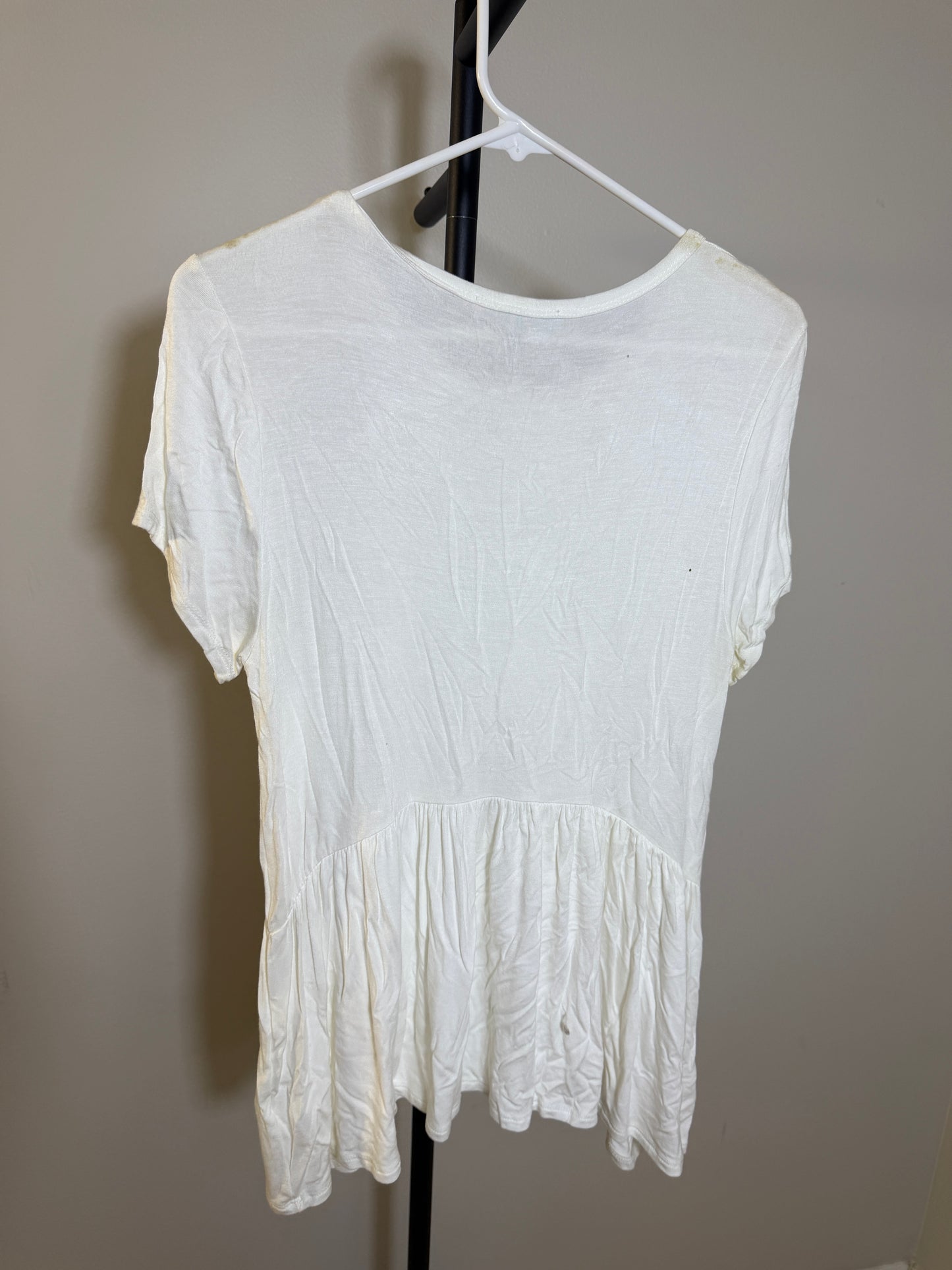 Gaze Women's M White Peplum Top - photo 3