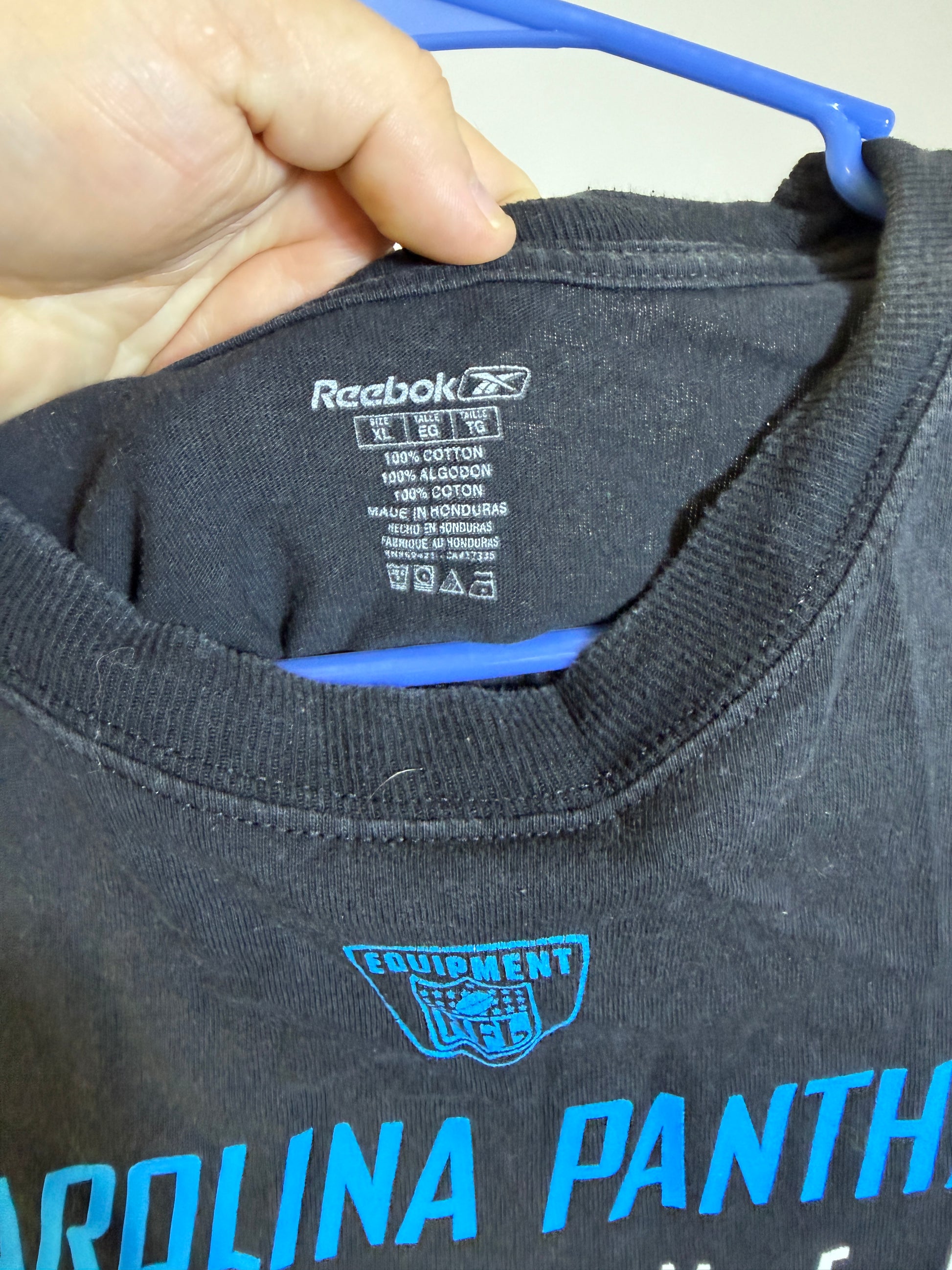 Reebok Carolina Panthers Equipment T-Shirt XL - photo 2