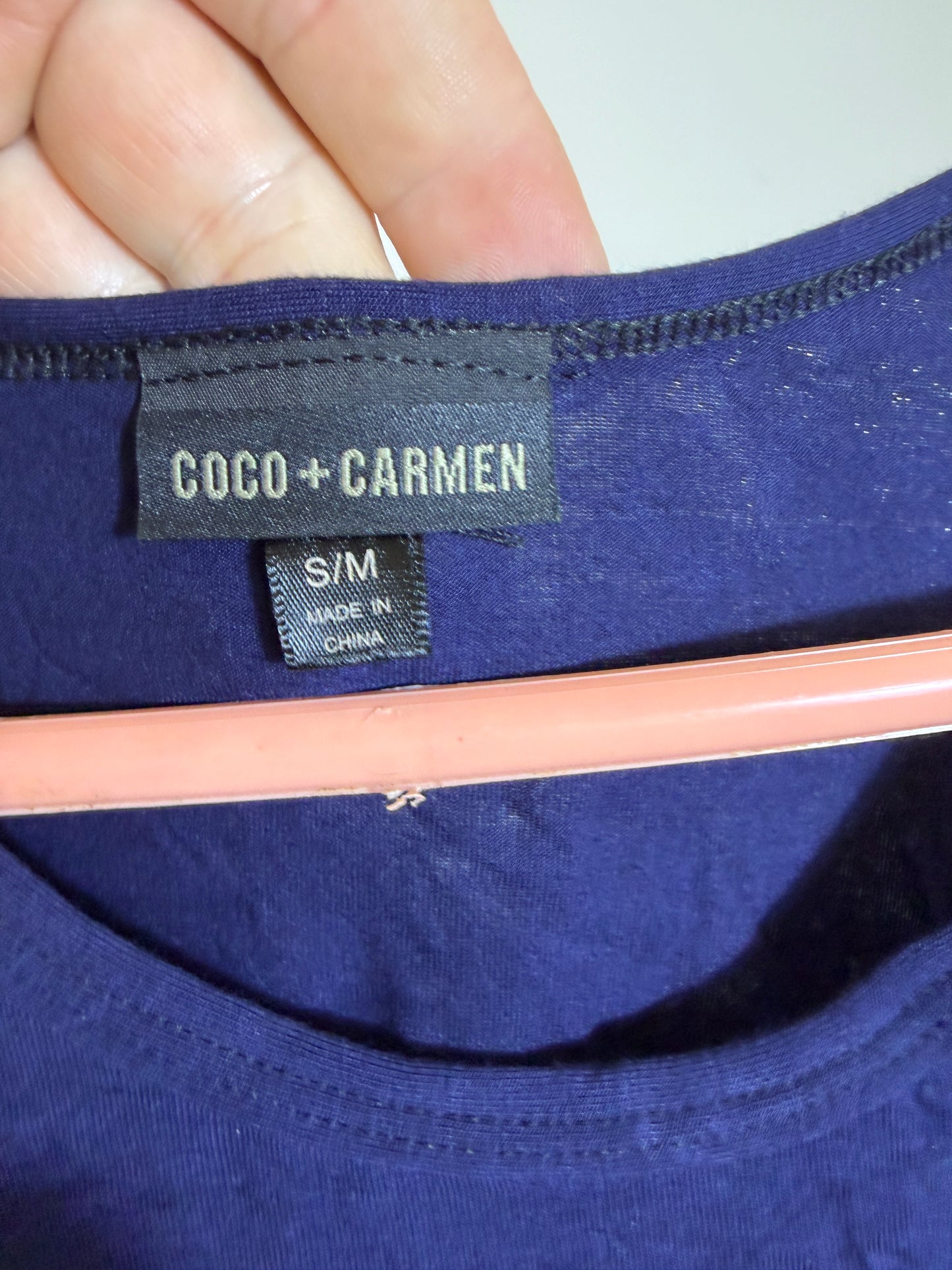 Coco + Carmen Navy Blue Dress Size S/M - photo 7