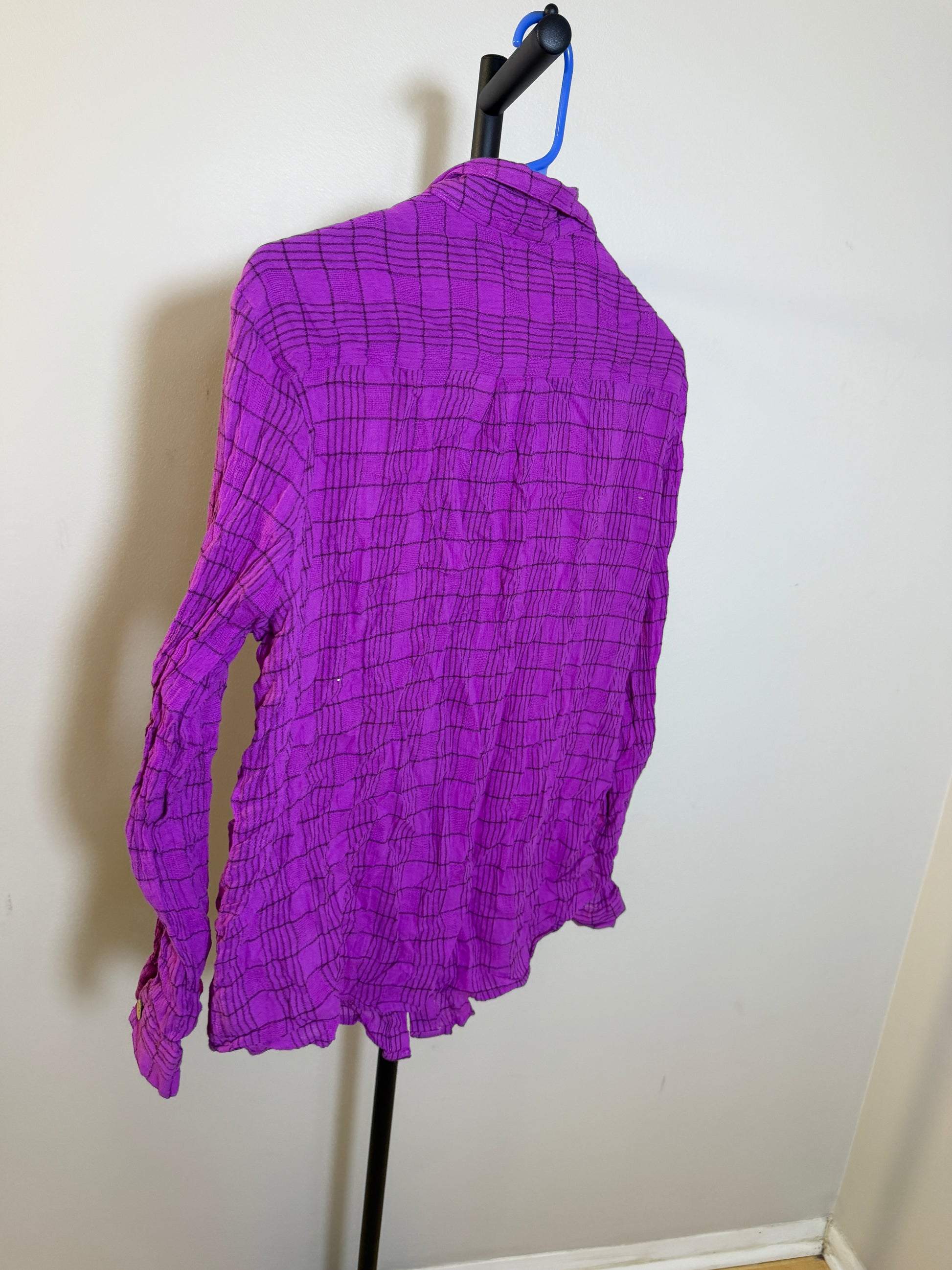 PARISIAN works L Purple Button-Up Shirt - photo 3