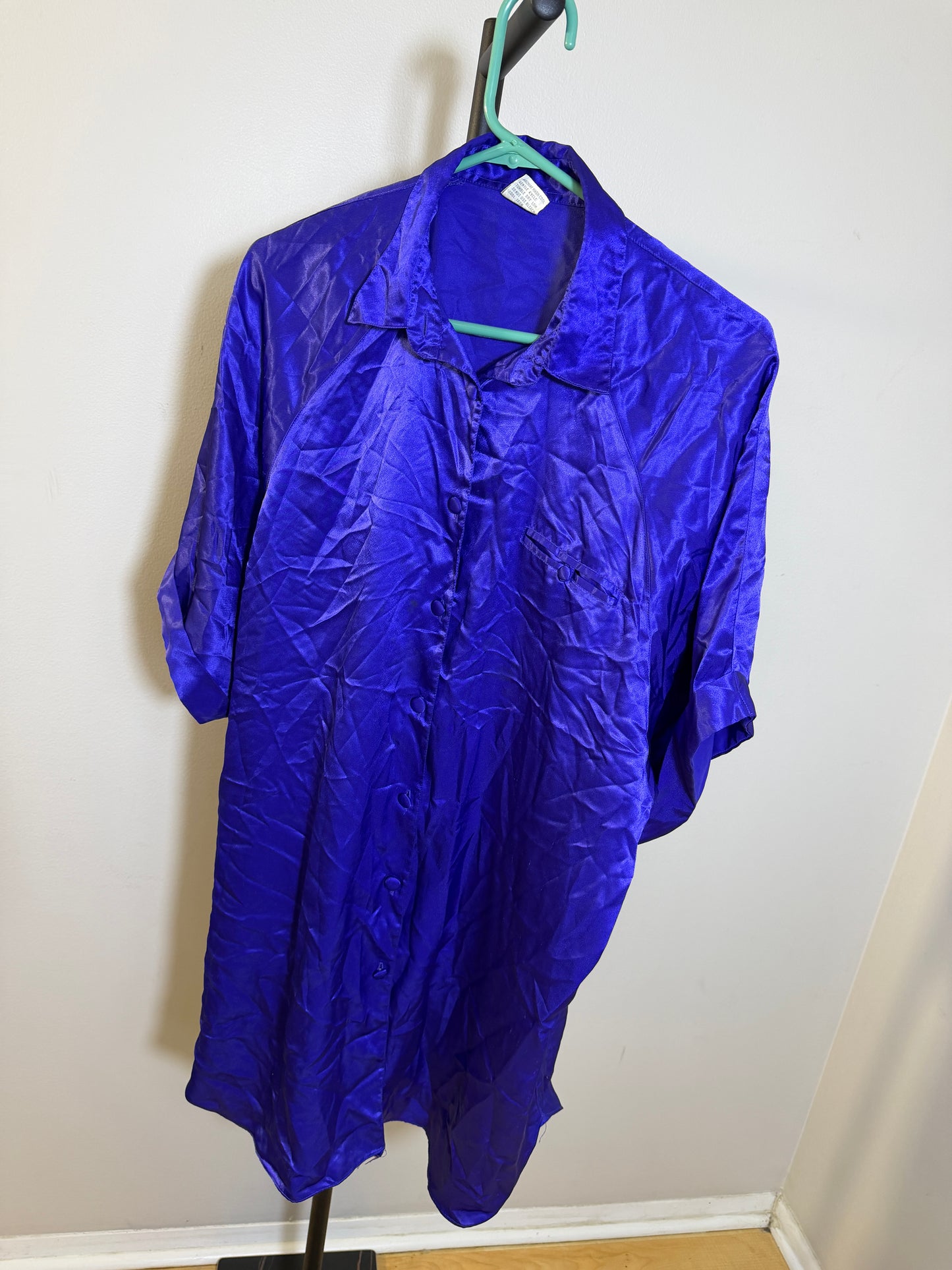 KATHRYN Women's Purple Button-Up Shirt Size L