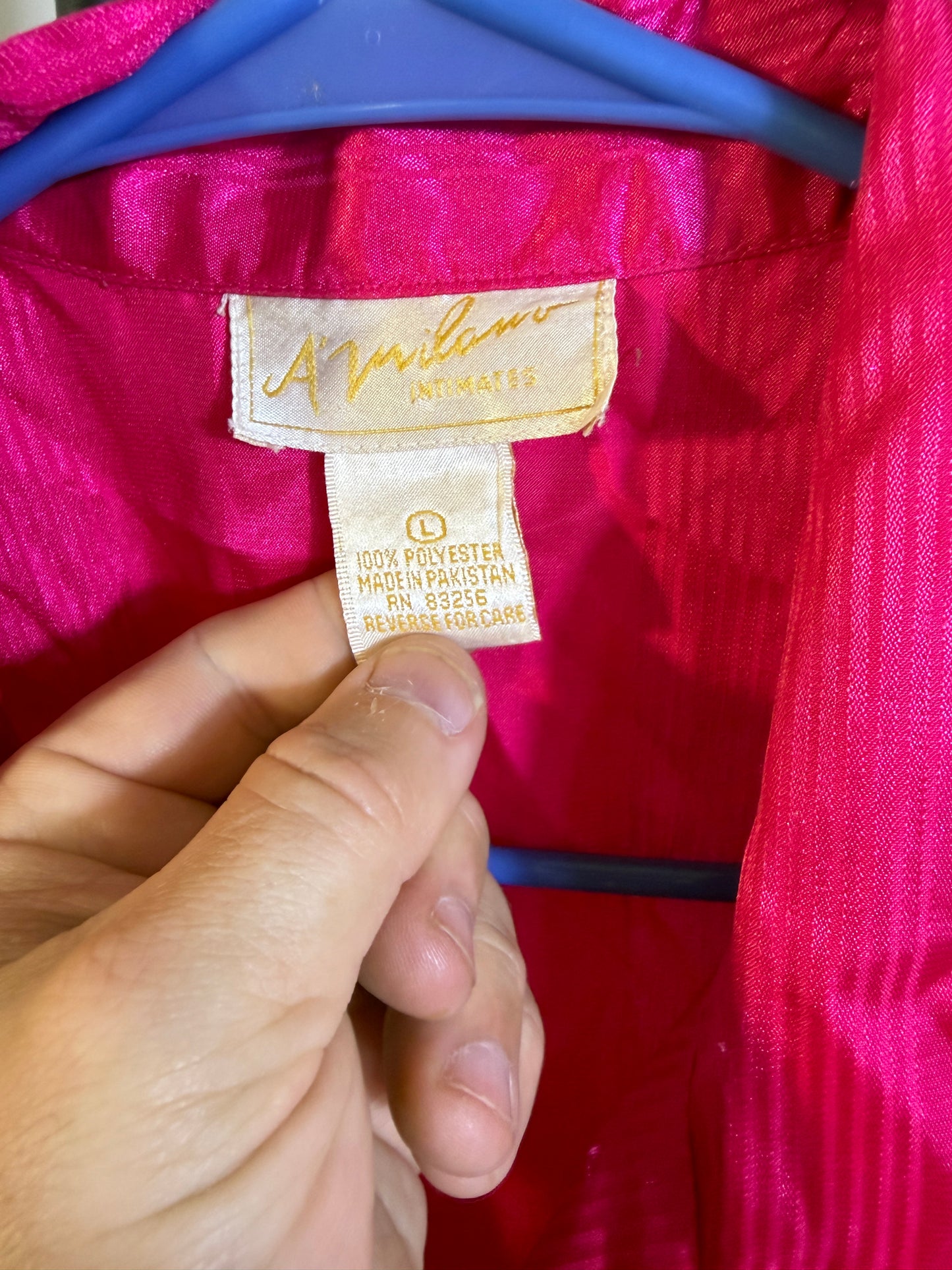 A. Milano Intimates L Pink Button-Up Shirt - photo 2