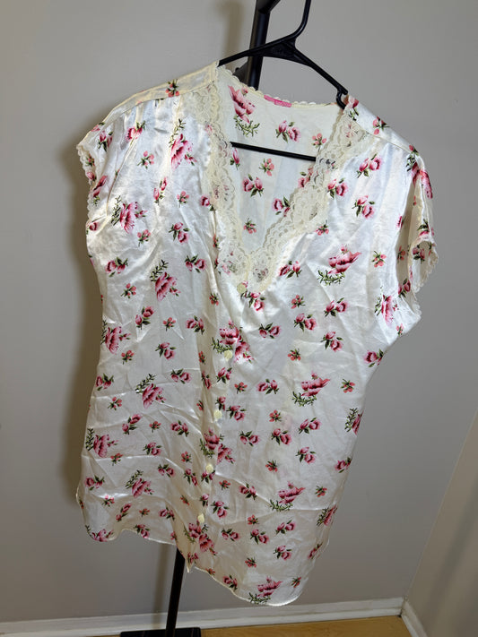 Floral Print Nightgown Size M