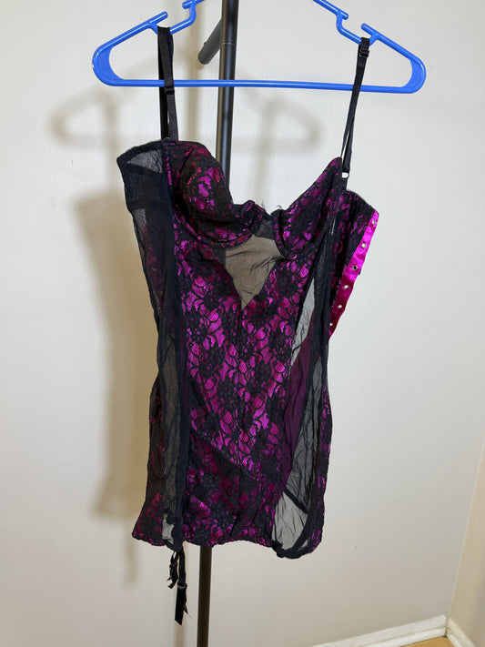 Seduction Frederic of Hollywood L Lace Top
