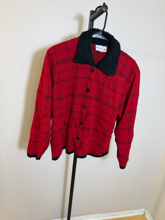 Prosperity Red Plaid Jacket Size XL