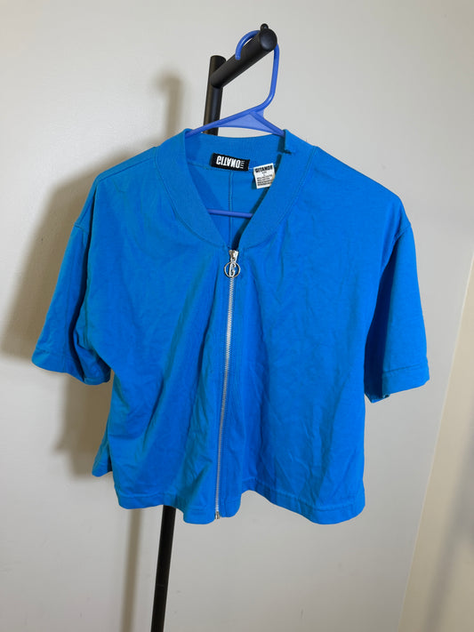 Gitano L Blue Zip-Up Shirt