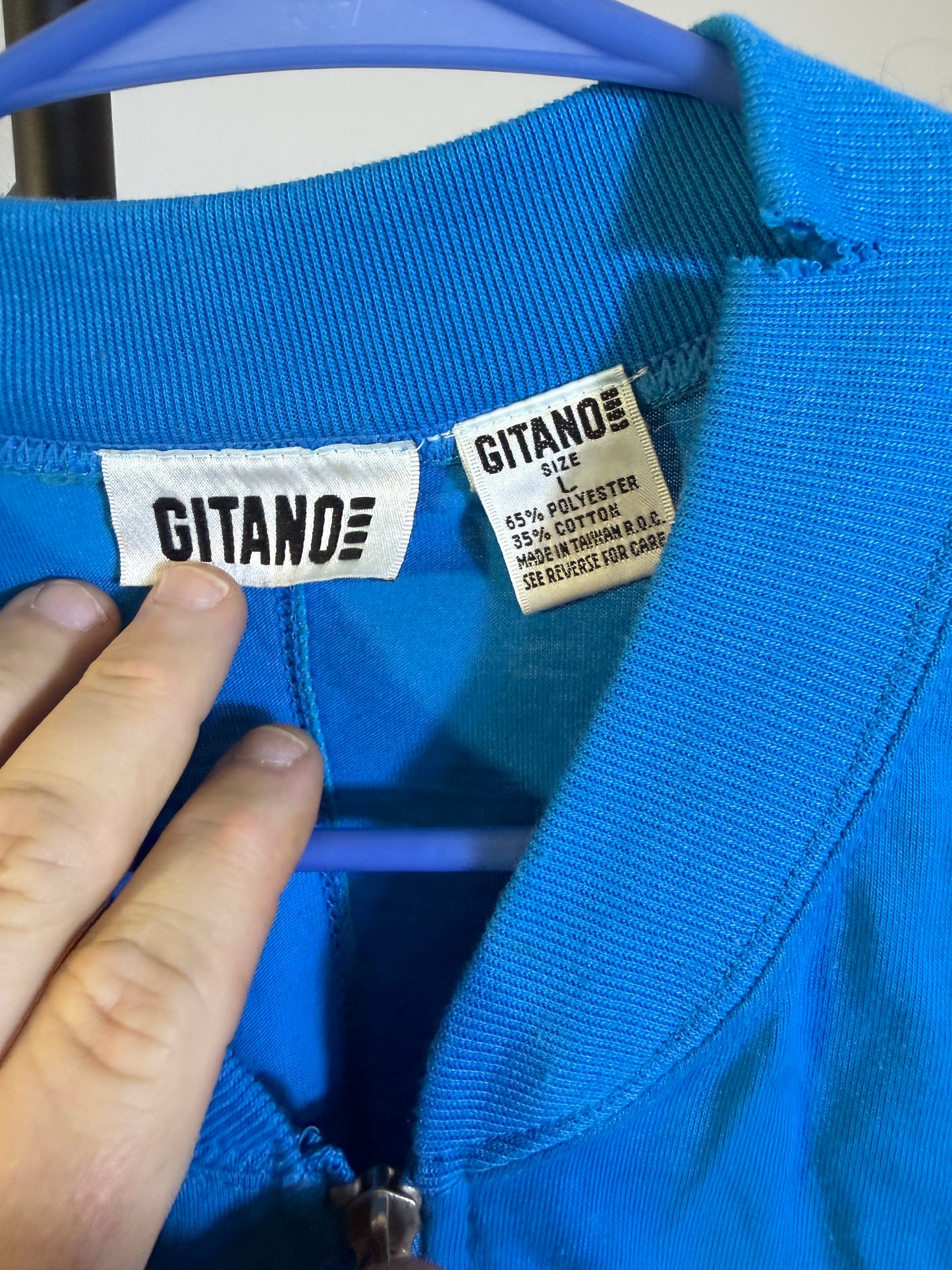 Gitano L Blue Zip-Up Shirt - photo 2