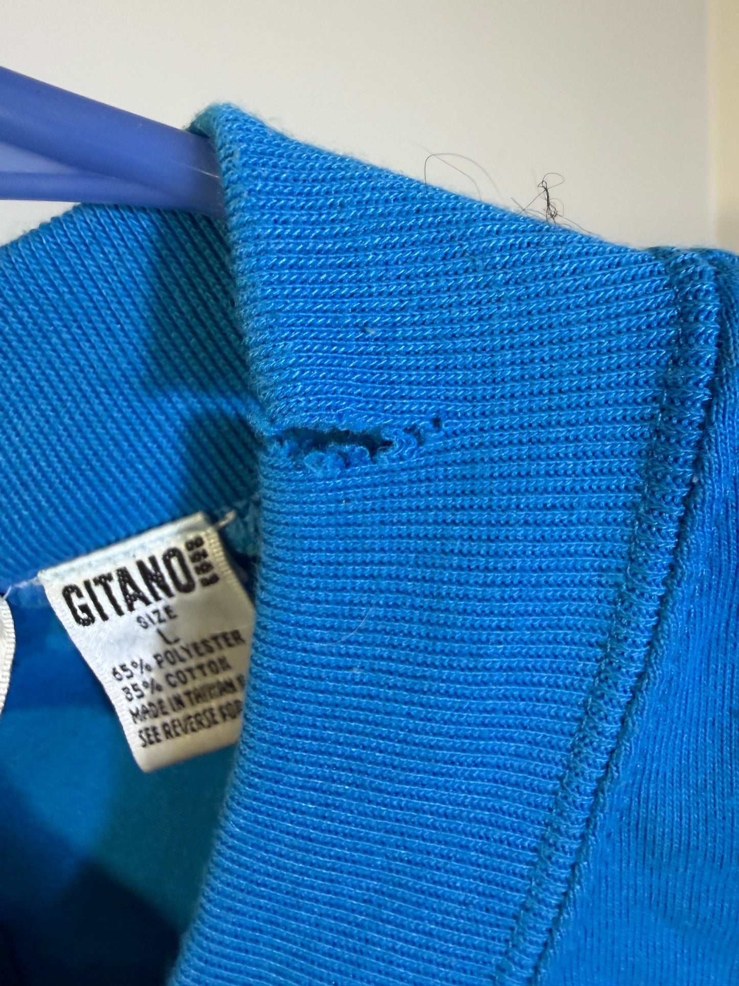 Gitano L Blue Zip-Up Shirt - photo 3