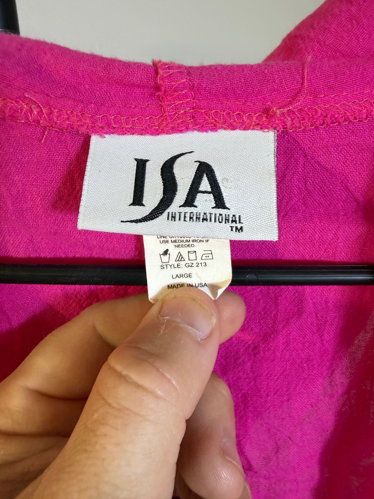 ISA International Large Pink Hooded Top - photo 2