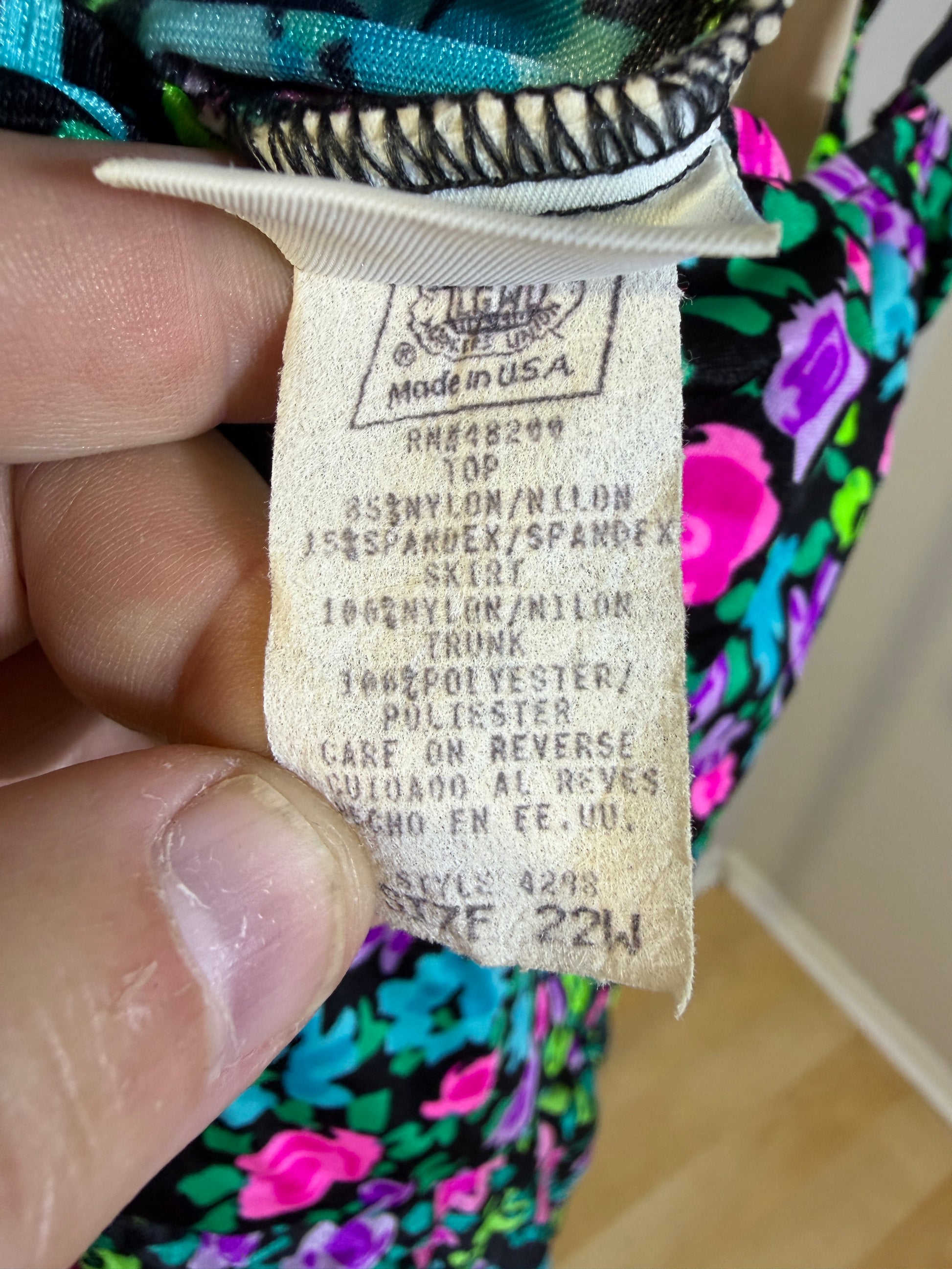 Pacific Connections Women's Swim Dress Size 22W Floral - photo 3