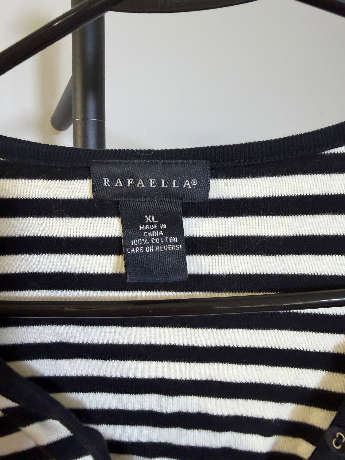 Rafaella Women's XL Striped Long Sleeve Top - photo 2