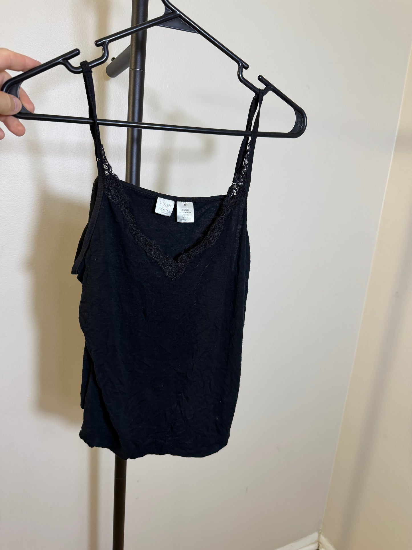 Gilligan & O'Malley Women's M Black Camisole
