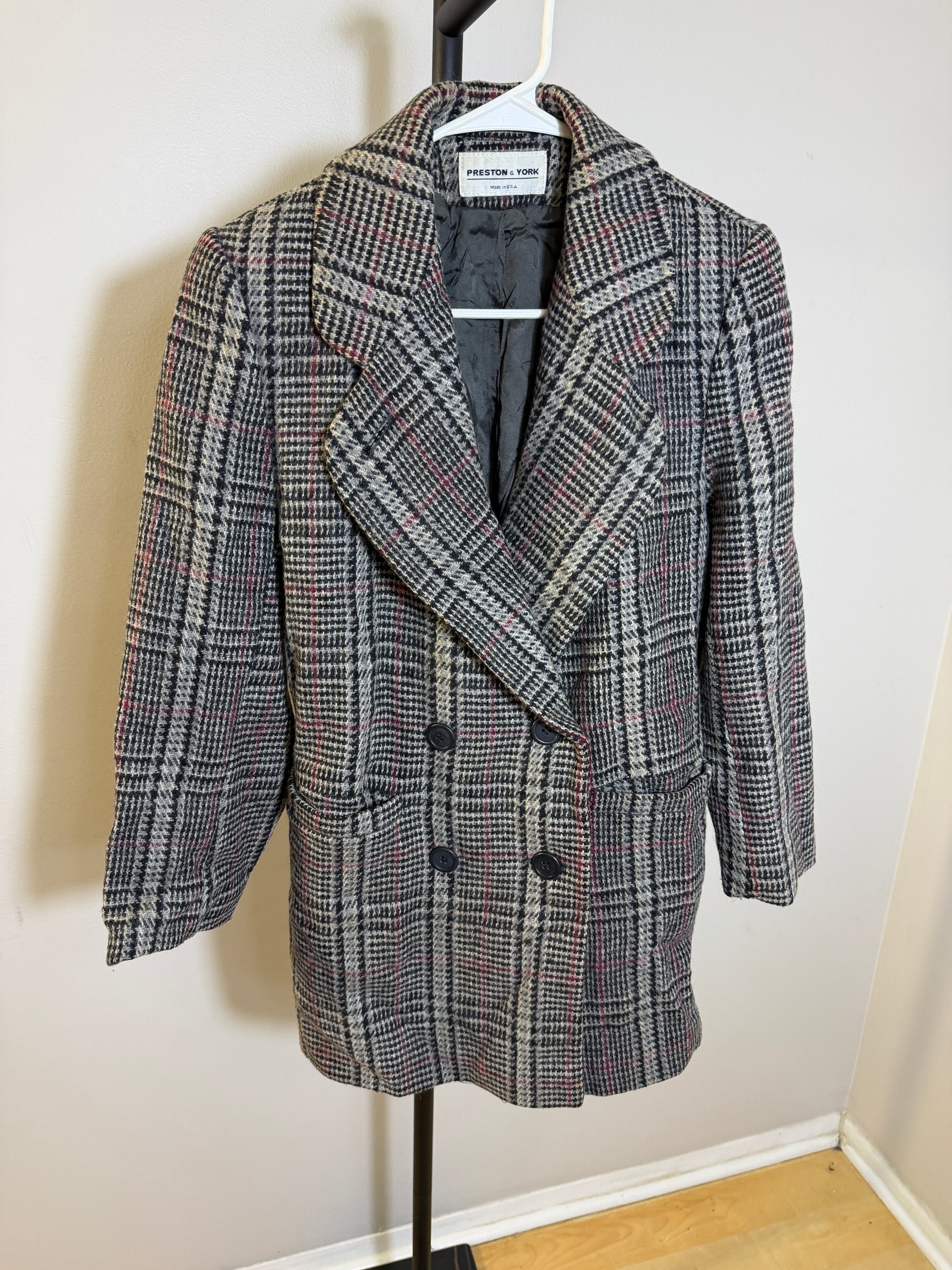 Preston & York Women's Size 2 Plaid Blazer