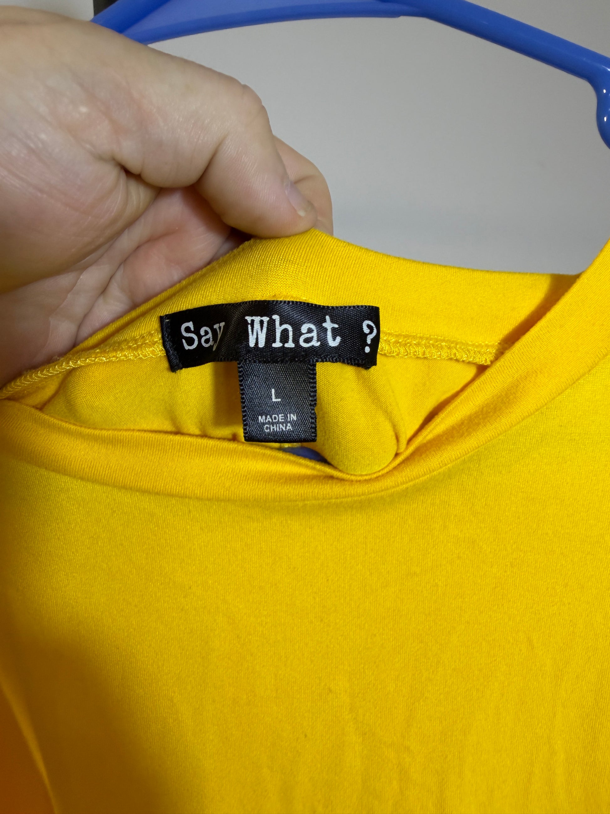 Say What? Women's L Yellow Top - photo 2