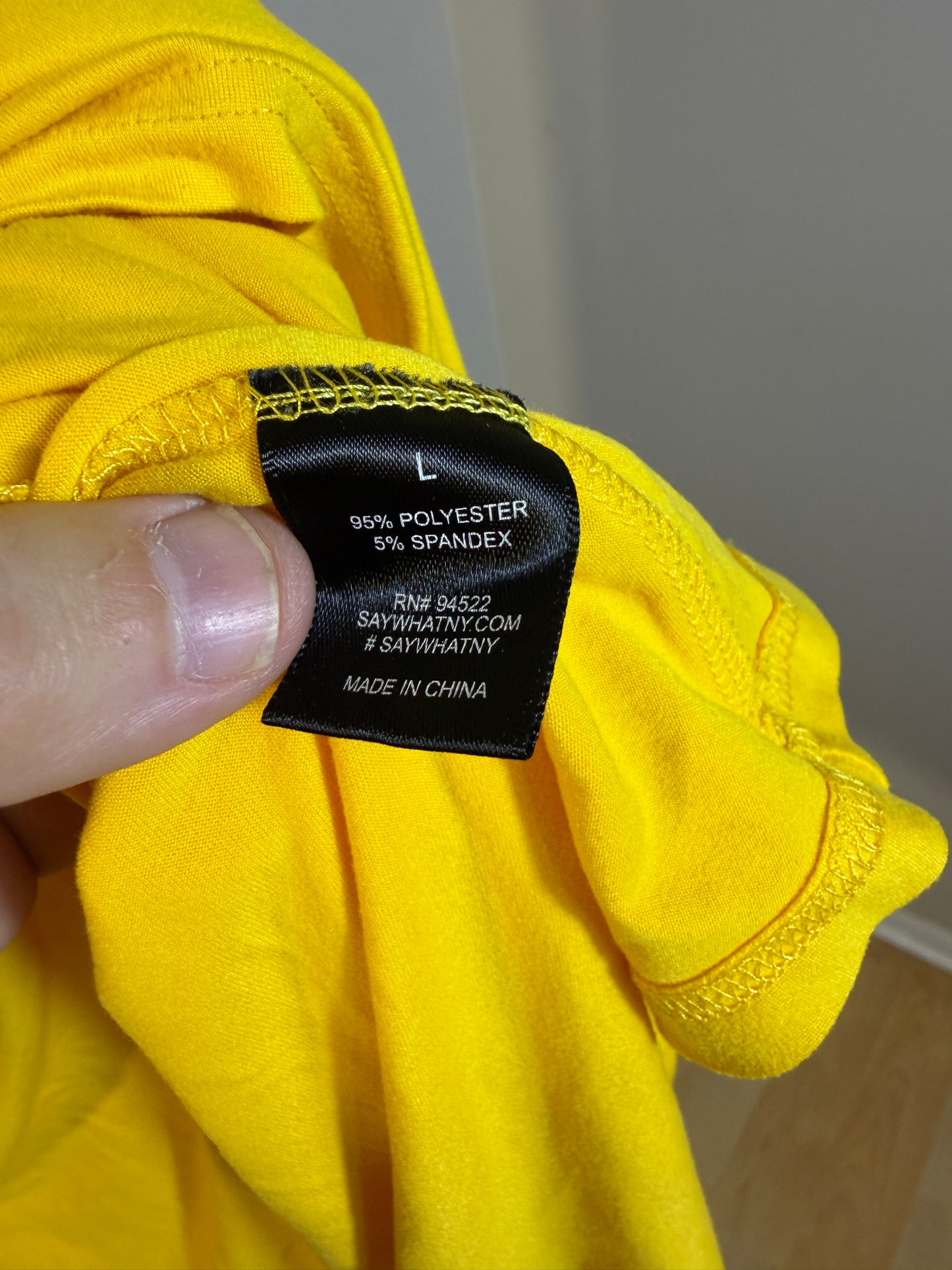 Say What? Women's L Yellow Top - photo 3