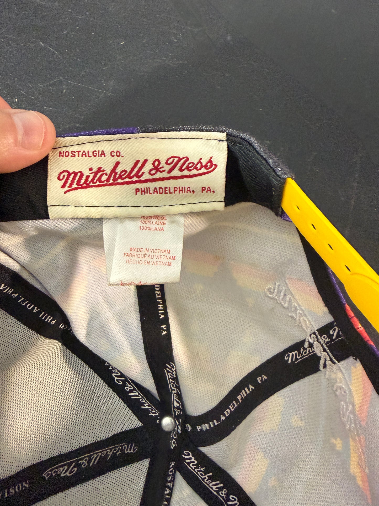 Mitchell & Ness Los Angeles Lakers Hardwood Classics Adjustable Fit Cap - photo 3