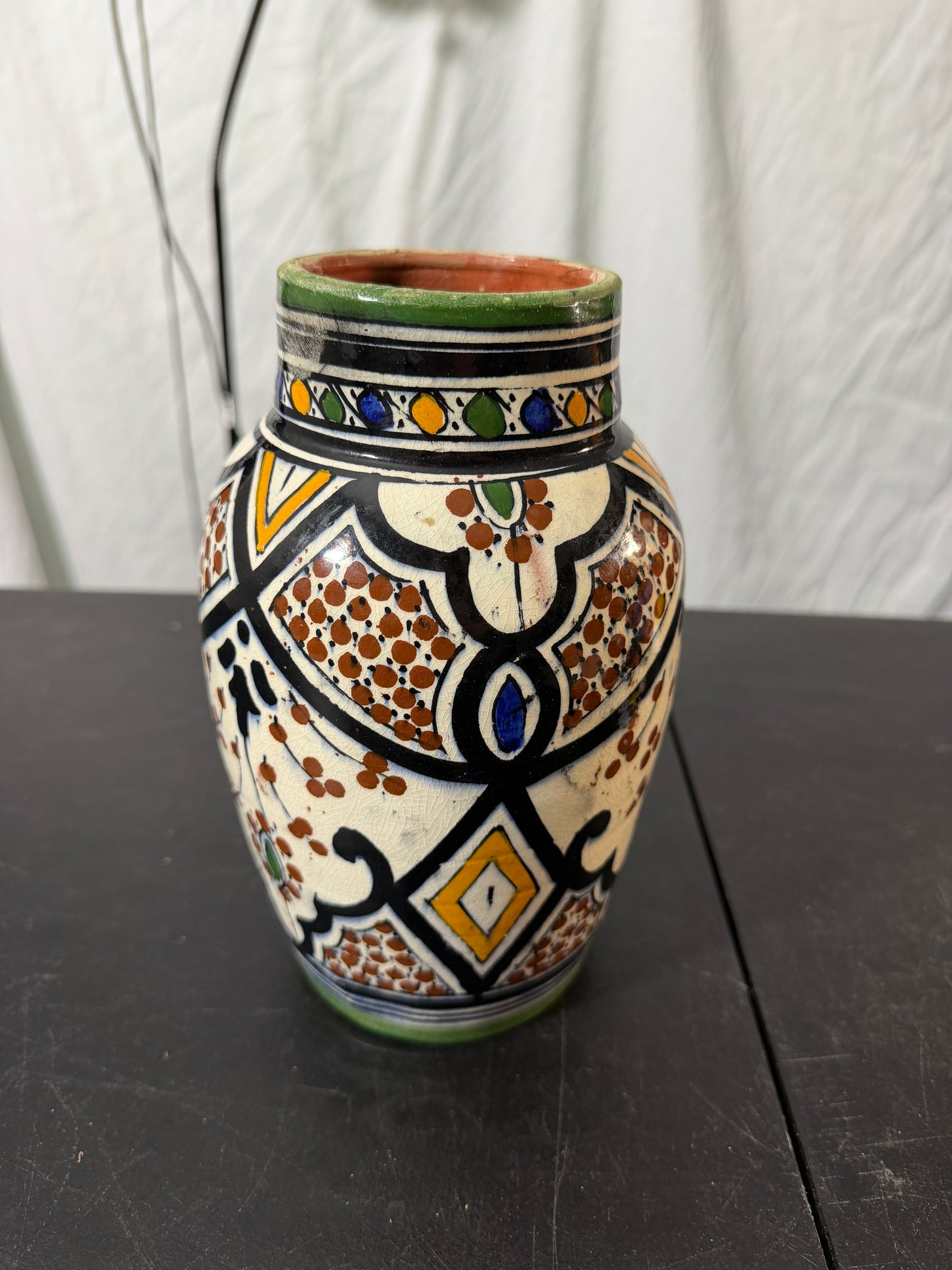Hand-Painted Ceramic Vase