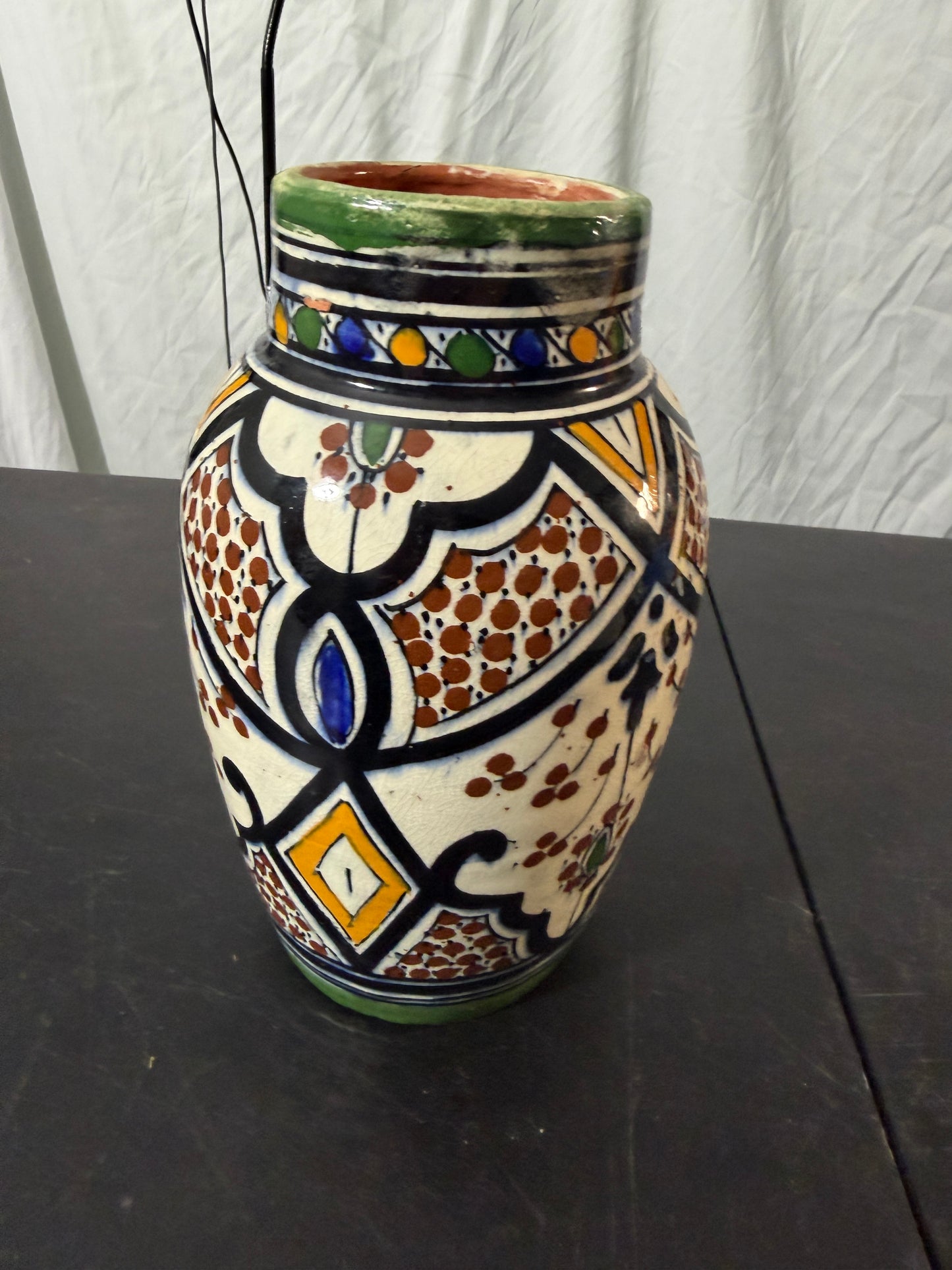 Hand-Painted Ceramic Vase - photo 2