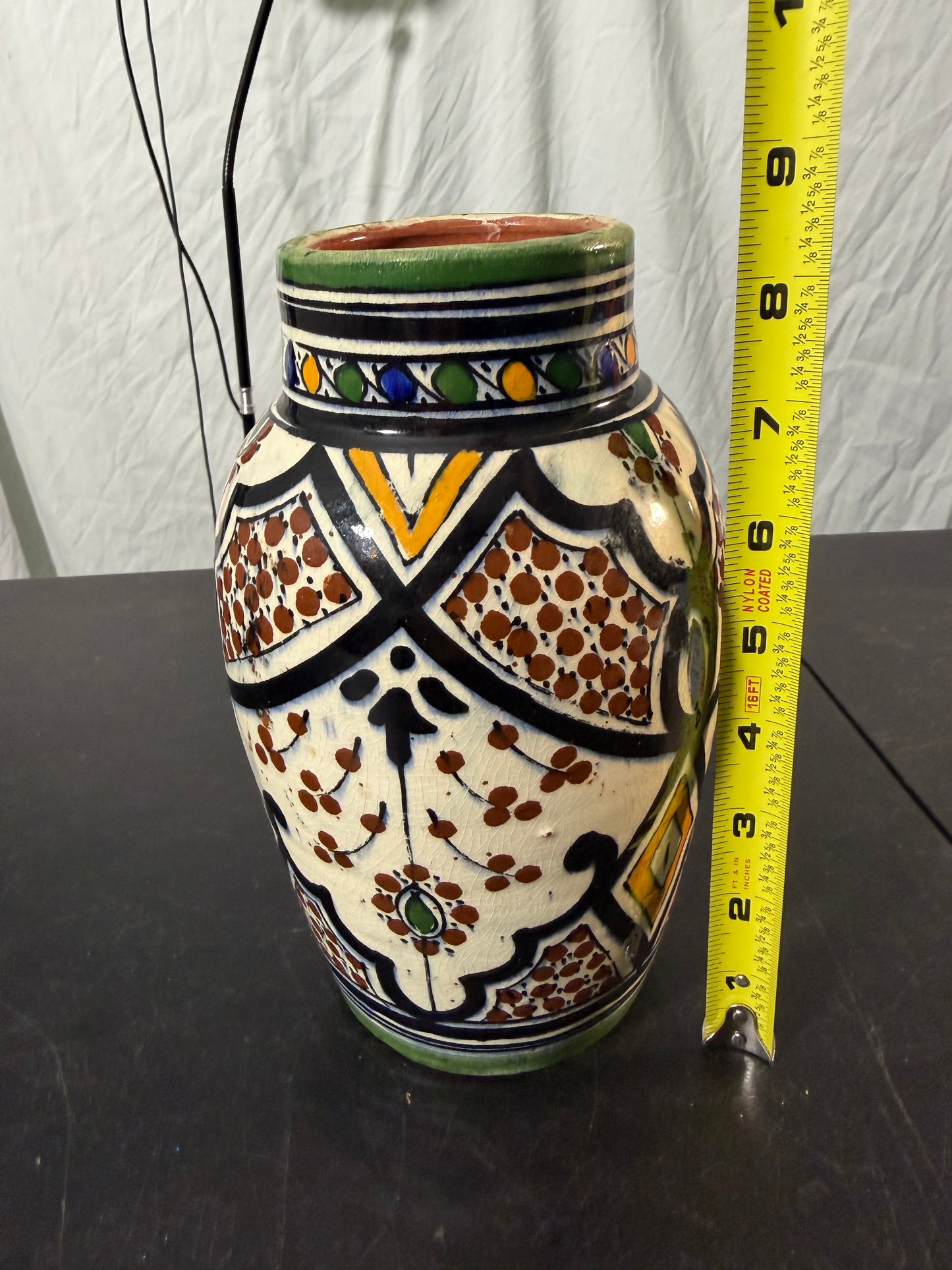 Hand-Painted Ceramic Vase - photo 7