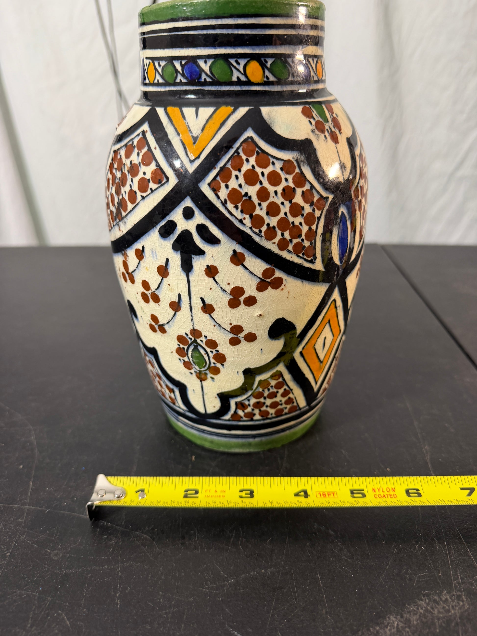Hand-Painted Ceramic Vase - photo 9