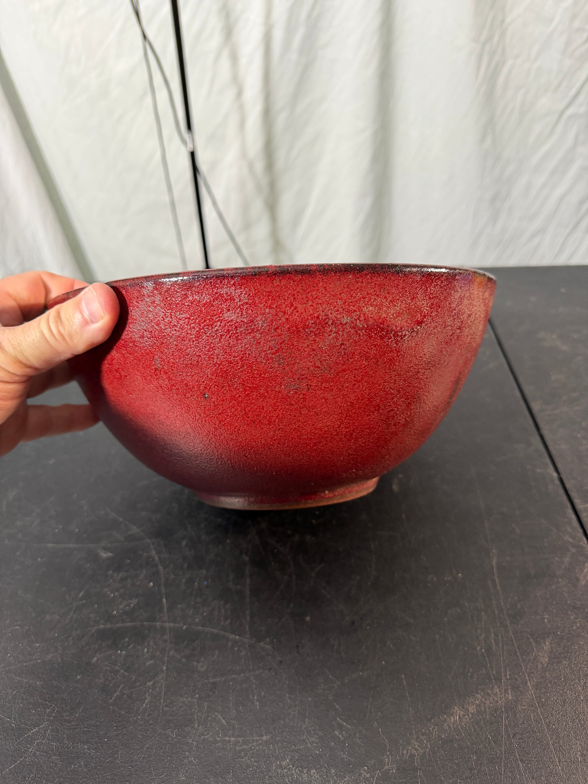 Red Ceramic Bowl