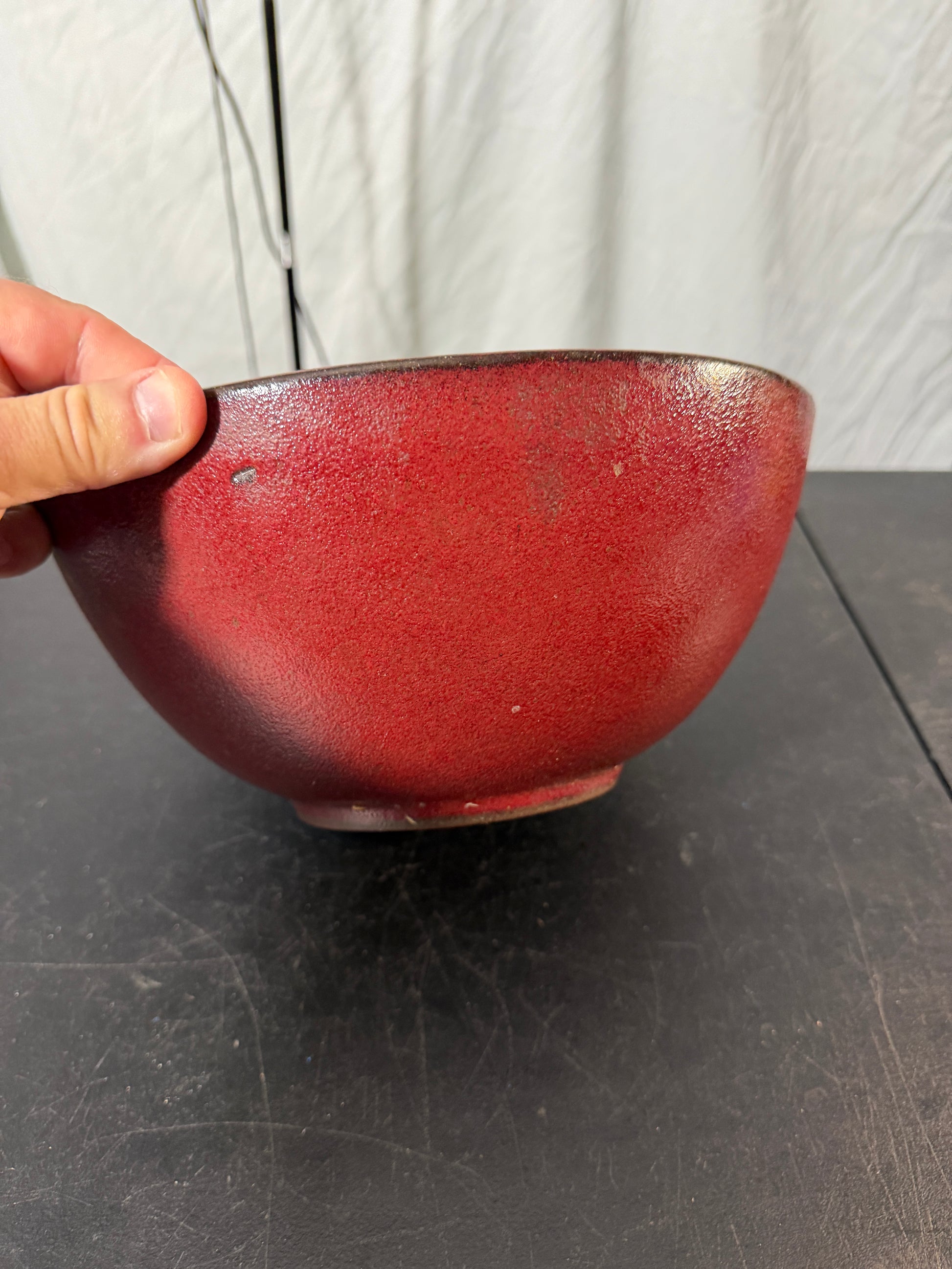 Red Ceramic Bowl - photo 3