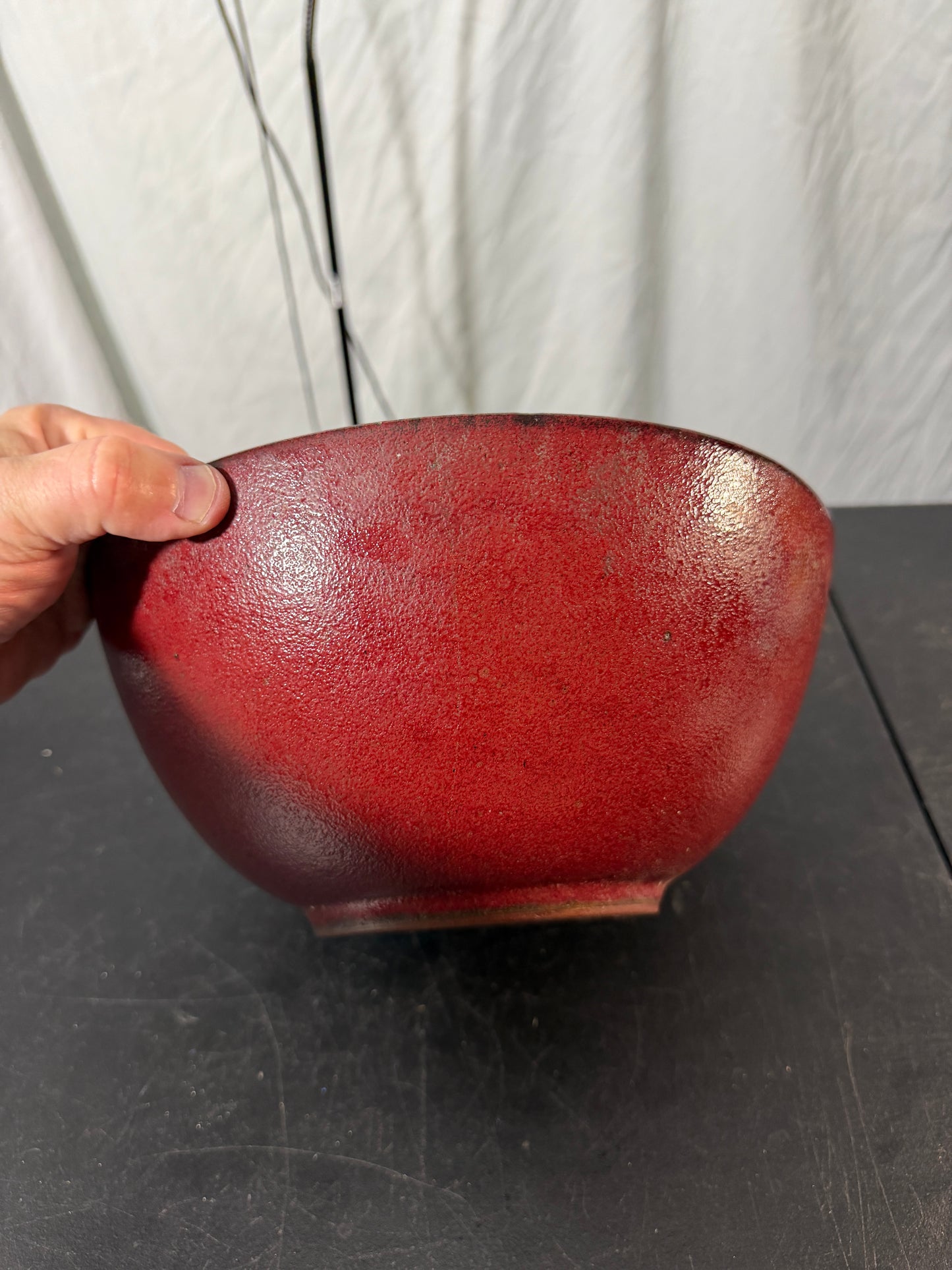 Red Ceramic Bowl - photo 4