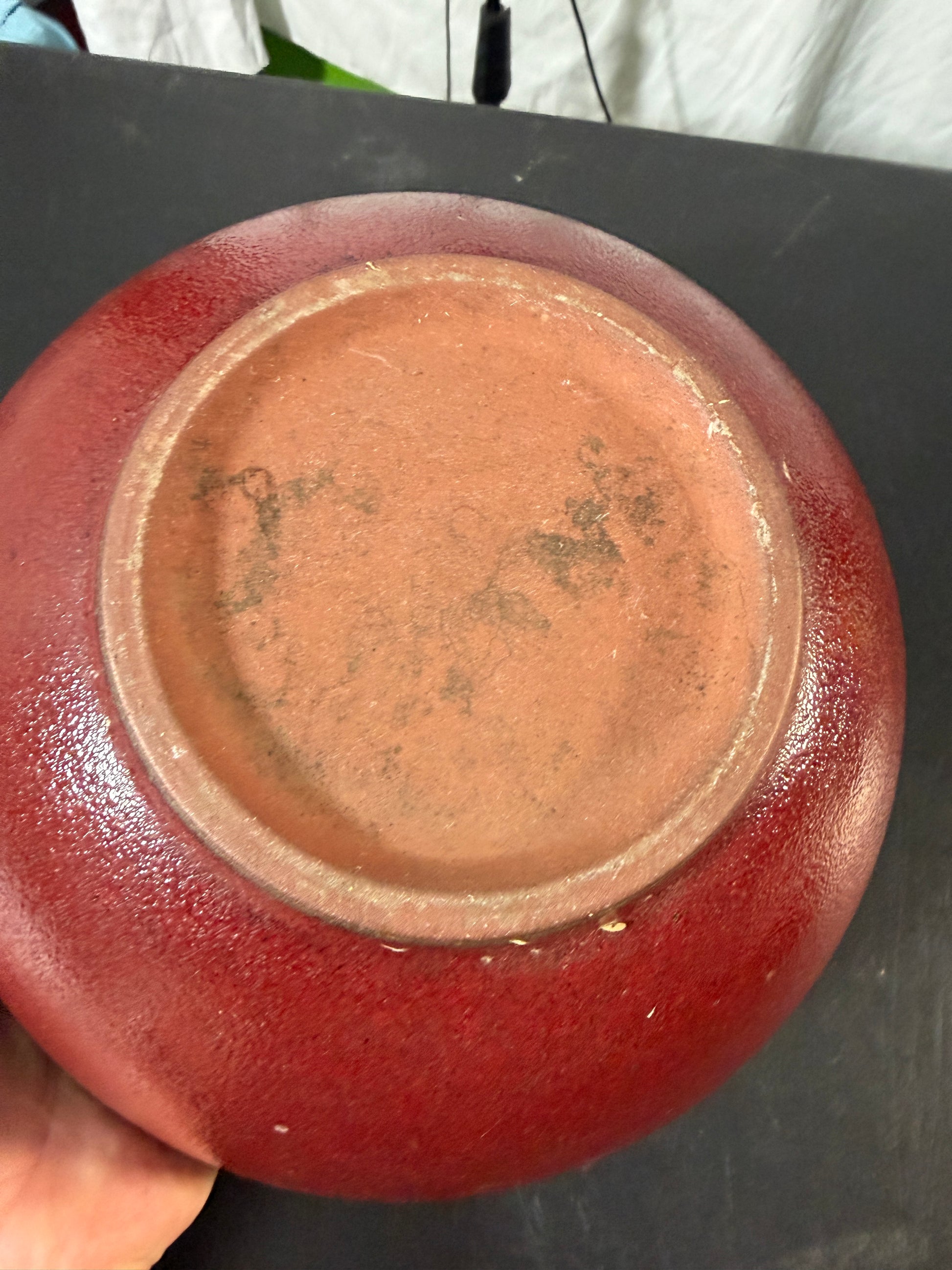 Red Ceramic Bowl - photo 7