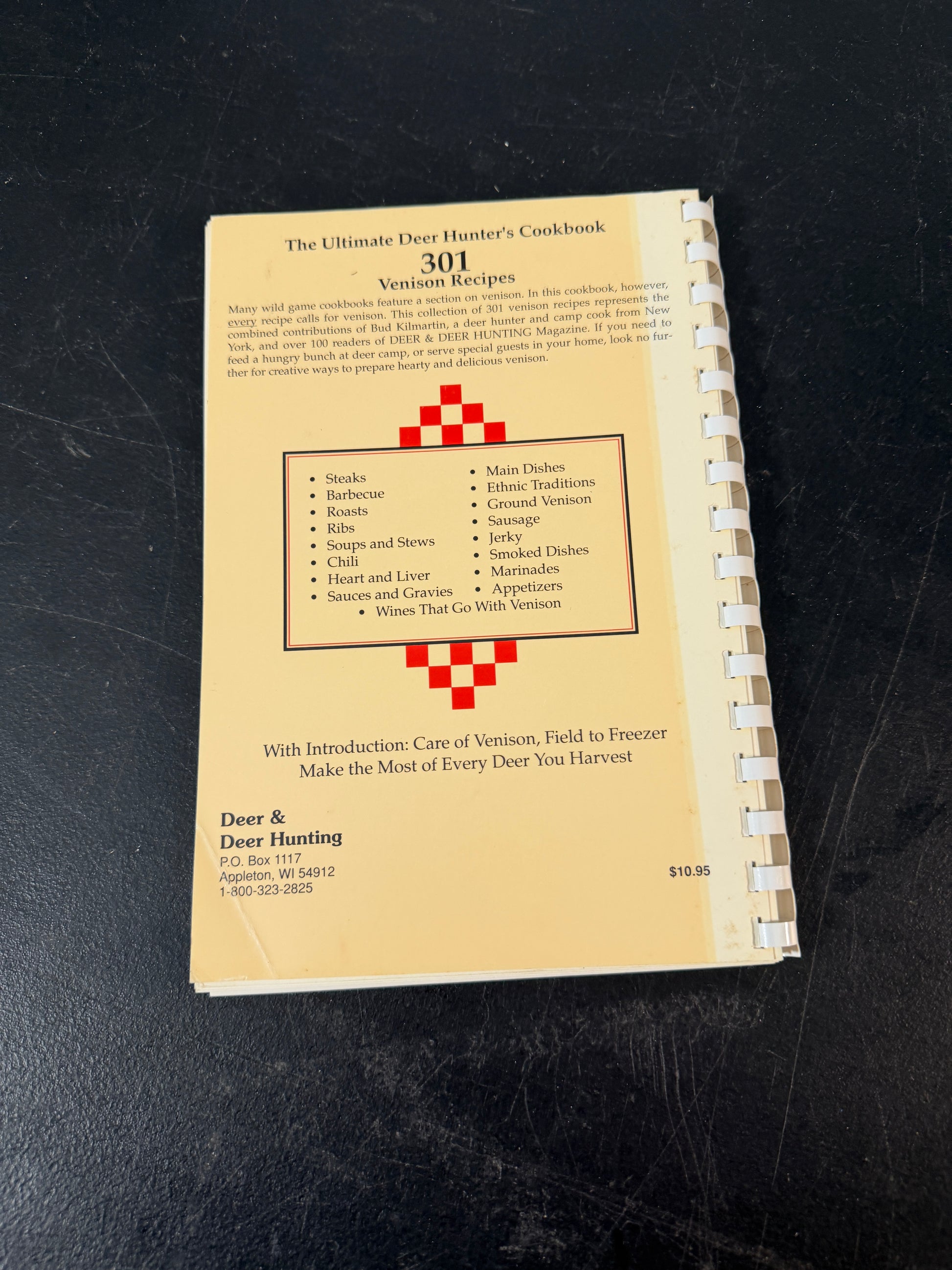 Bud Kilmartin 301 Venison Recipes Second Printing Cookbook - photo 7