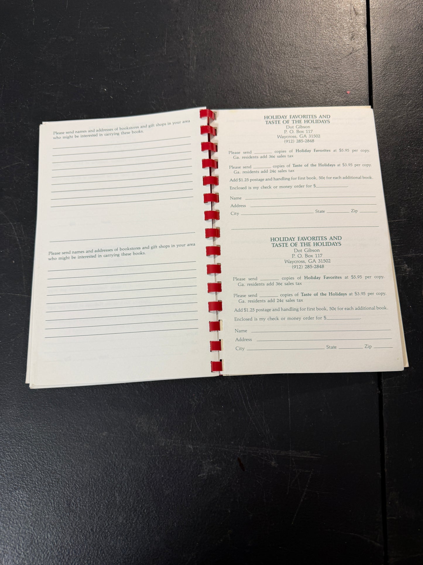 Dot Gibson Holiday Favorites First Printing 1991 Cookbook - photo 8