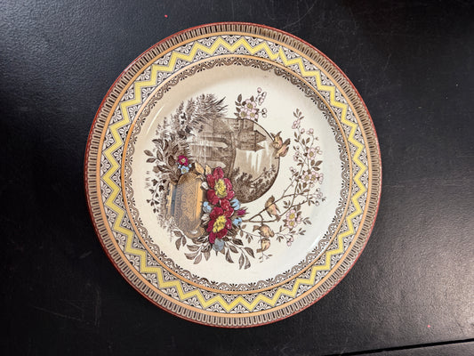 Edinburgh Decorative Plate Floral Design 8.5 inches