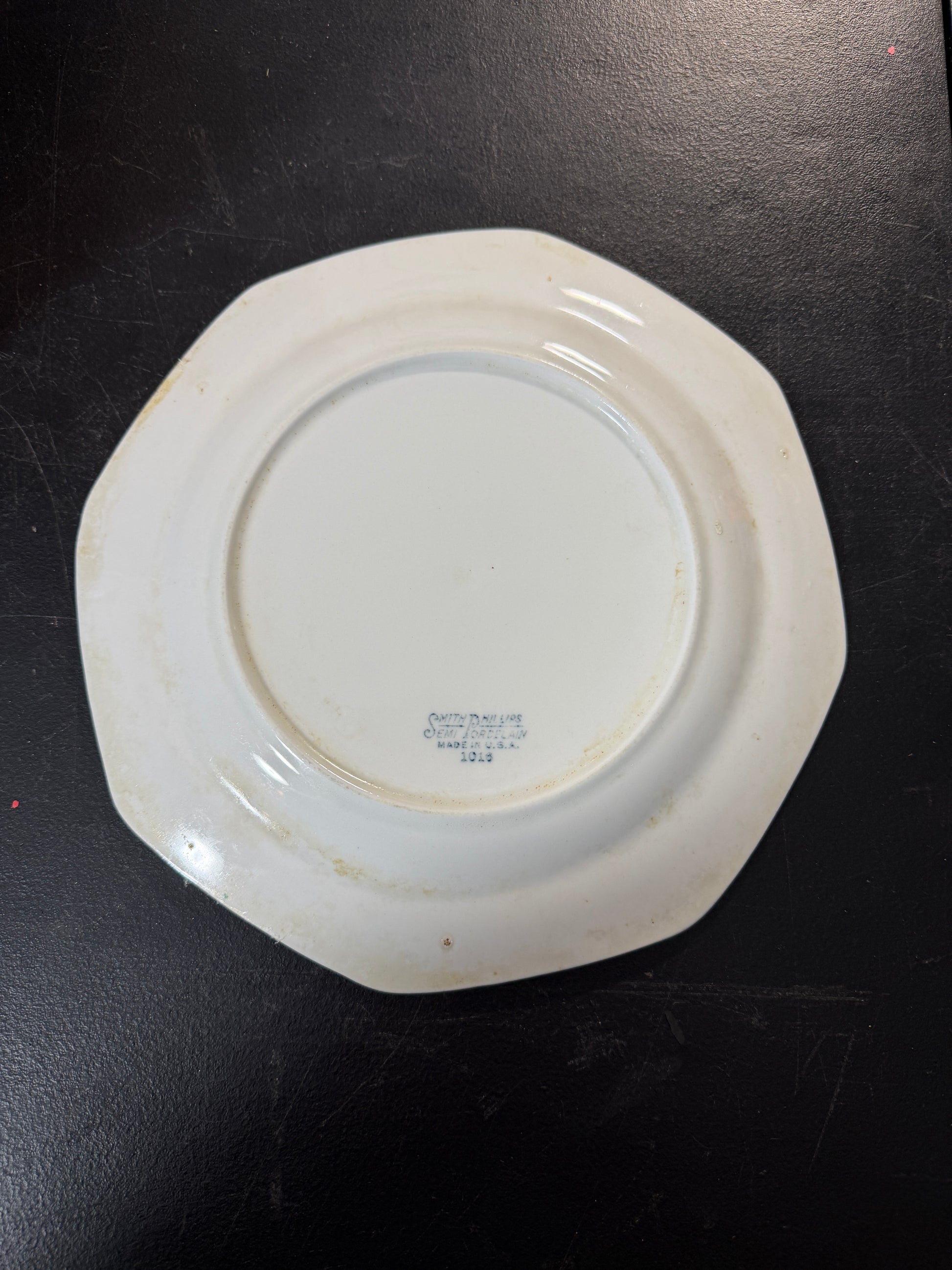 Smith Phillips Semi Porcelain Octagonal Plate 10.5 Inch Made in USA - photo 2