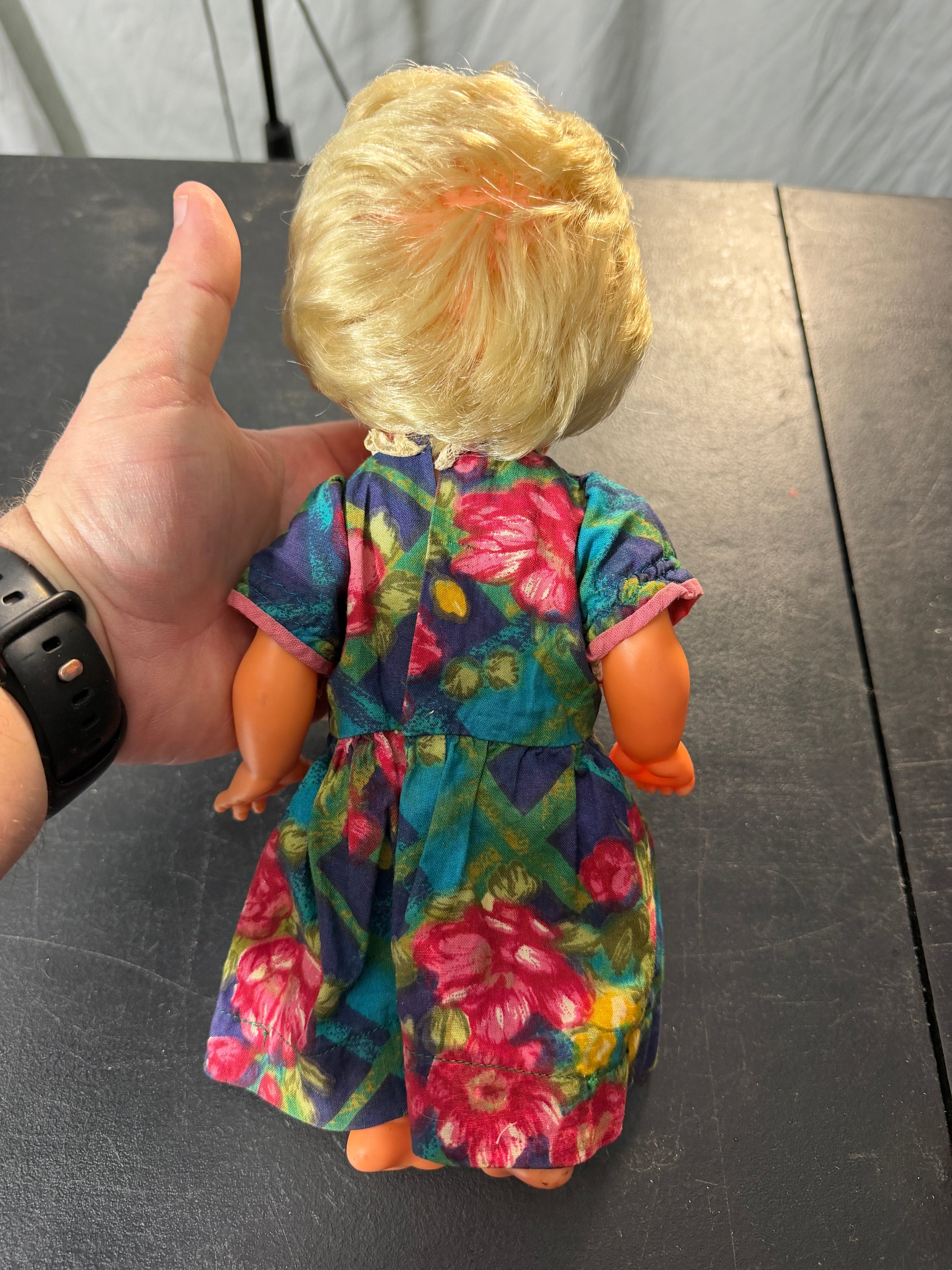 Vintage Doll with Floral Dress - photo 2
