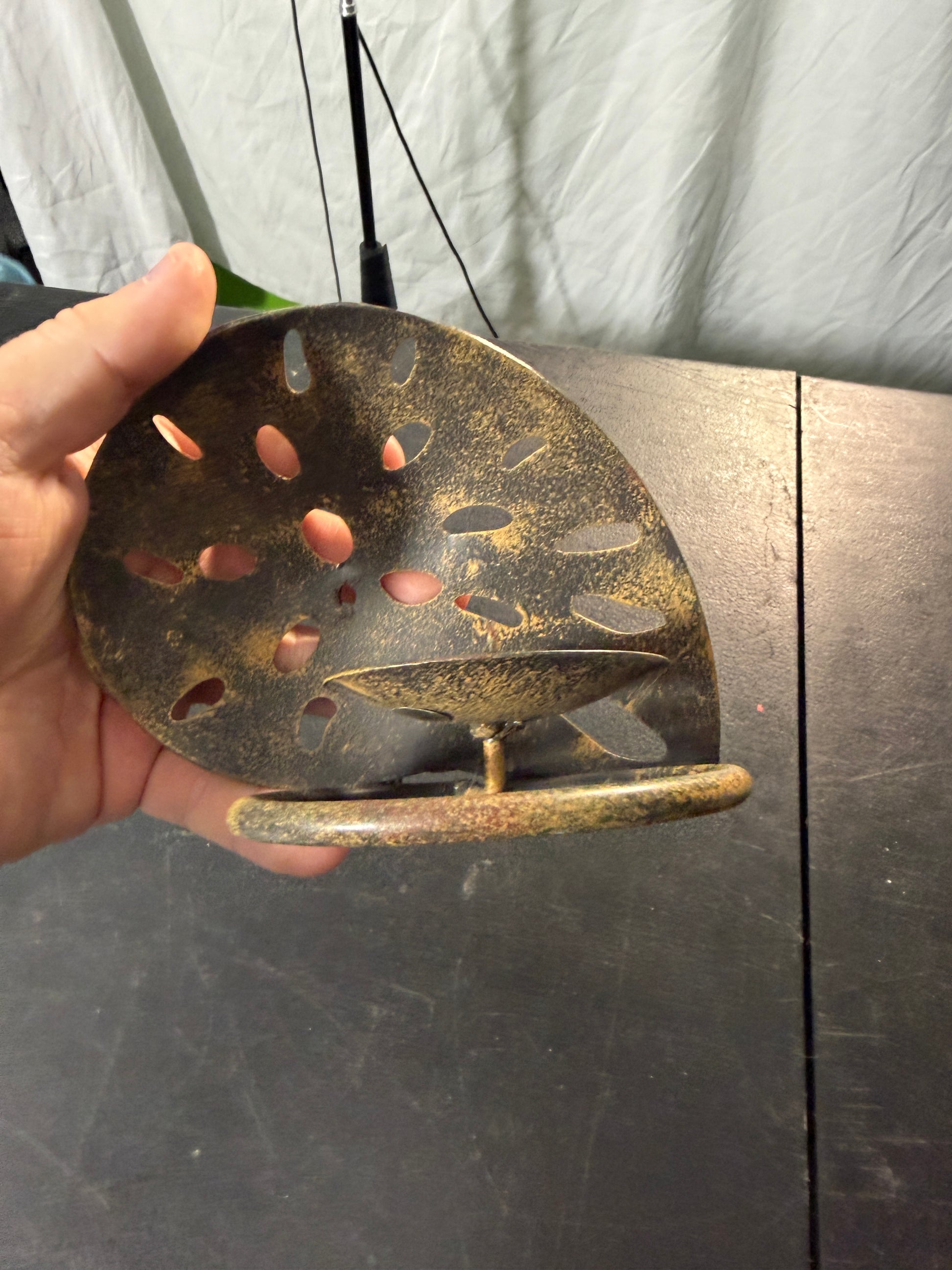 Metal Spiral Shell Decorative Bowl - photo 2