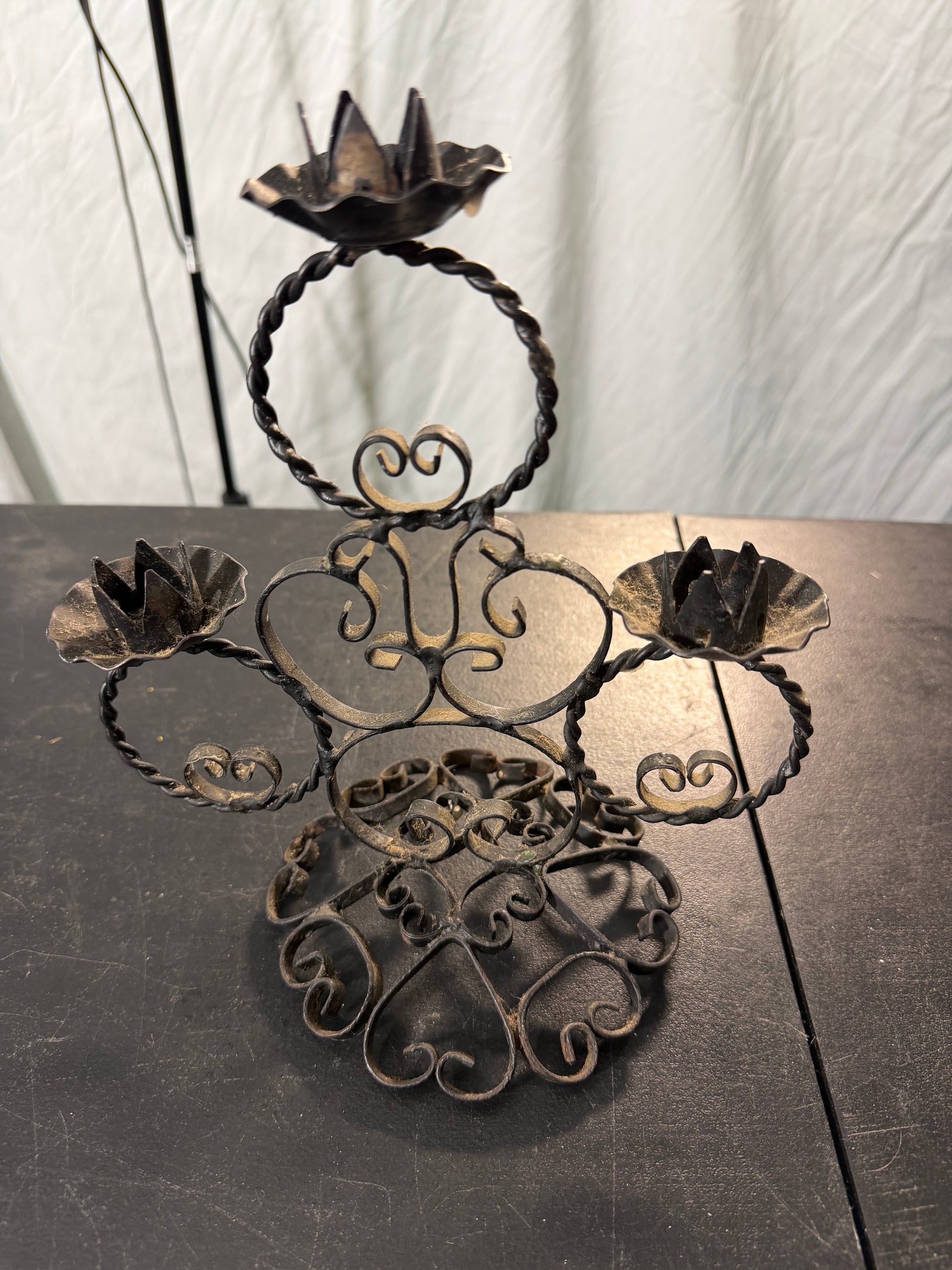 Wrought Iron Candle Holder
