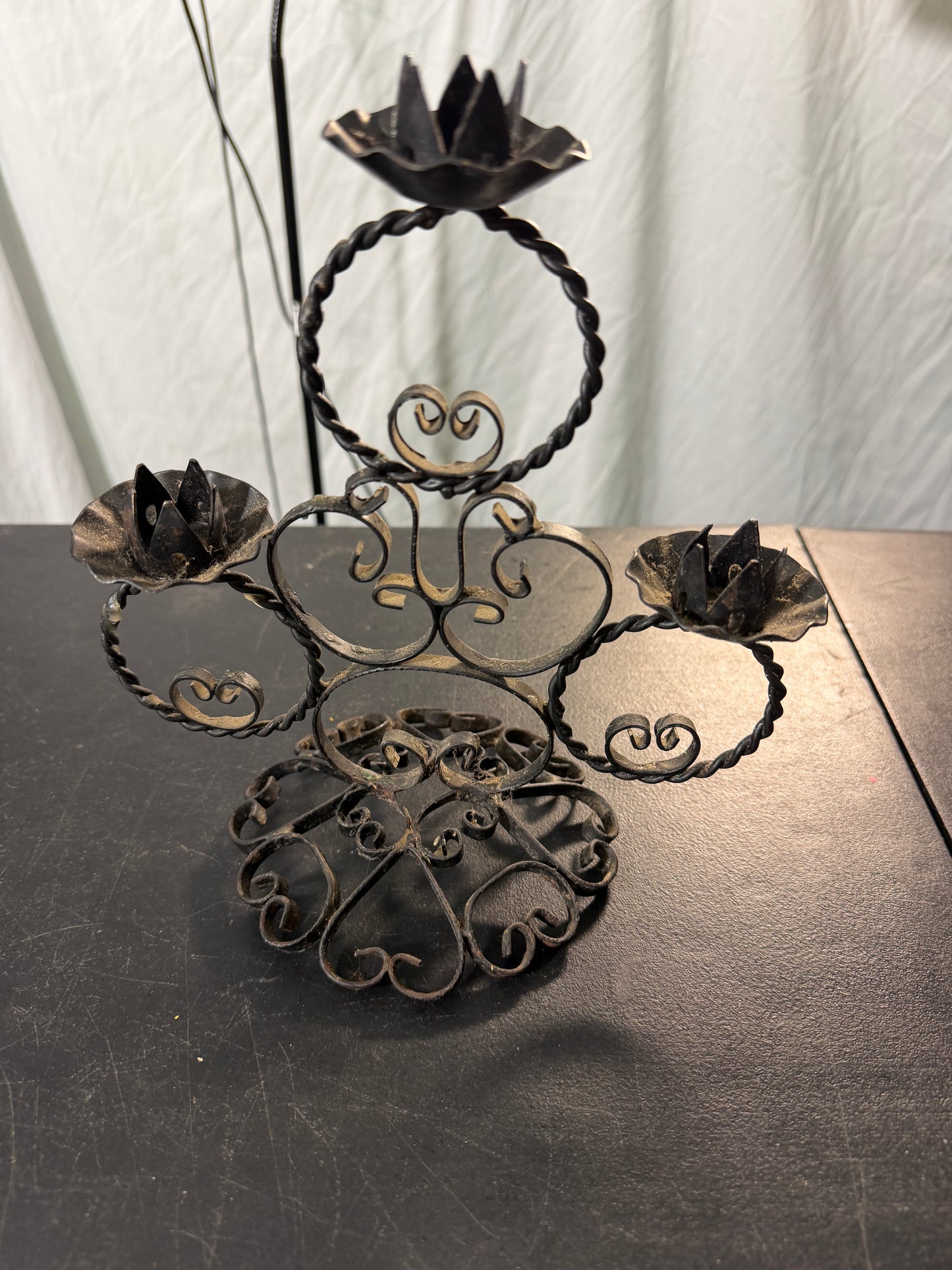 Wrought Iron Candle Holder - photo 2