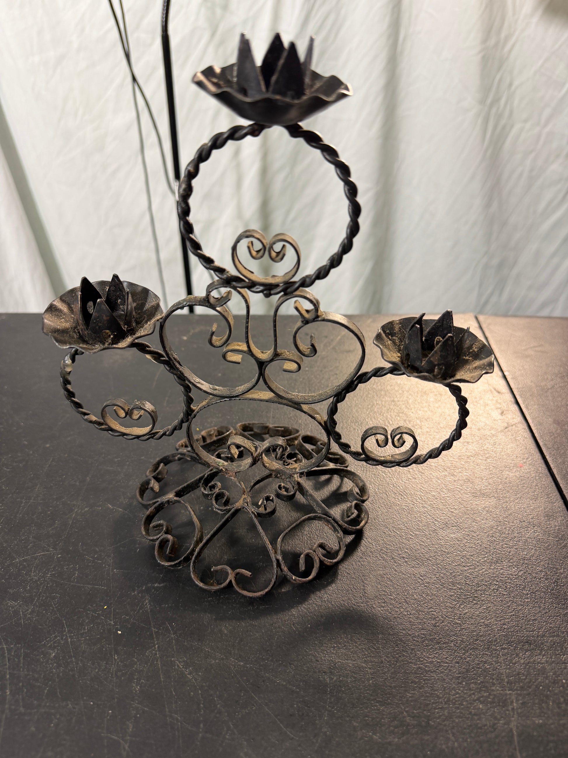 Wrought Iron Candle Holder - photo 2